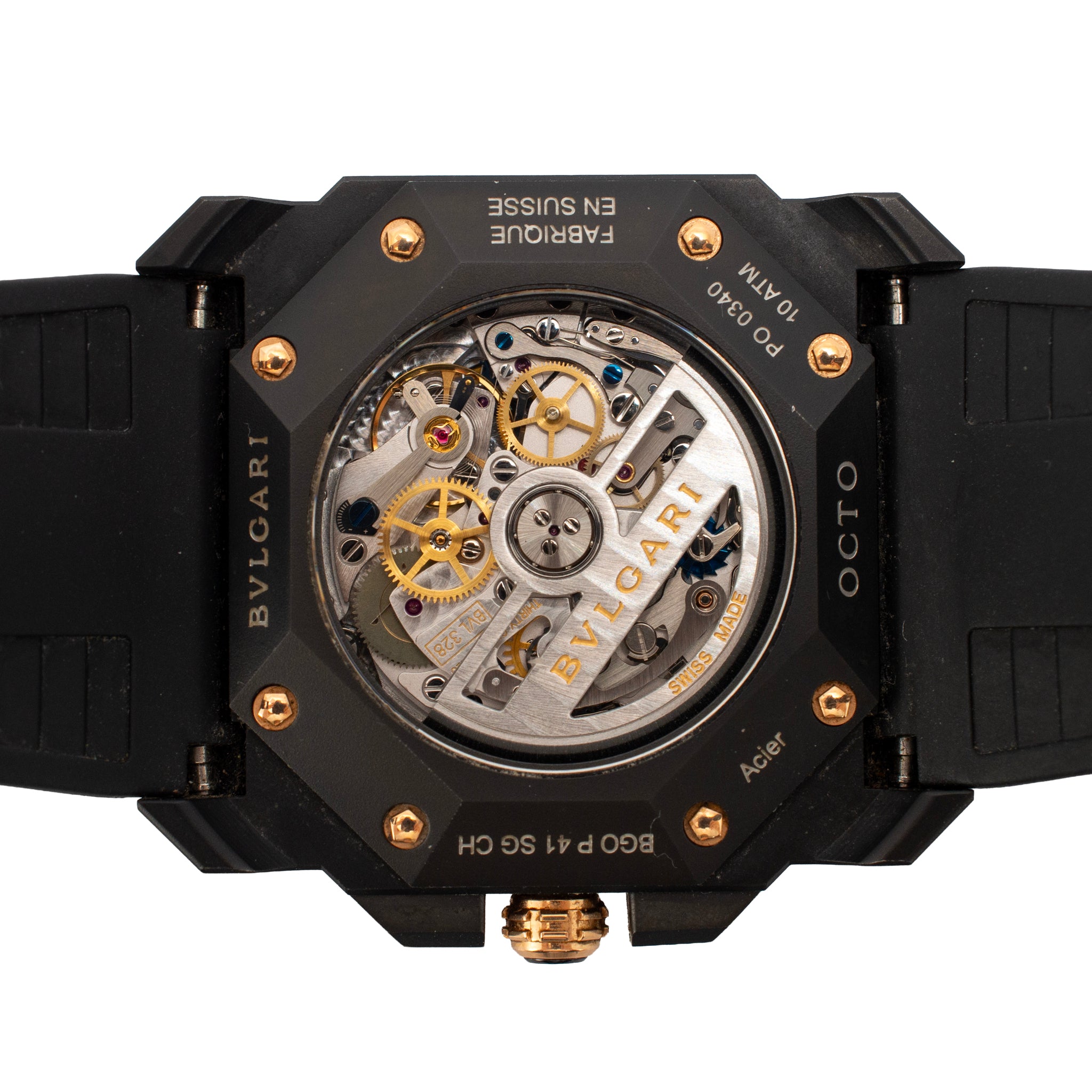 Bvlgari Octo L’Originale 41MM bgop41sgch Chronograph 18K Rose Gold Steel Watch