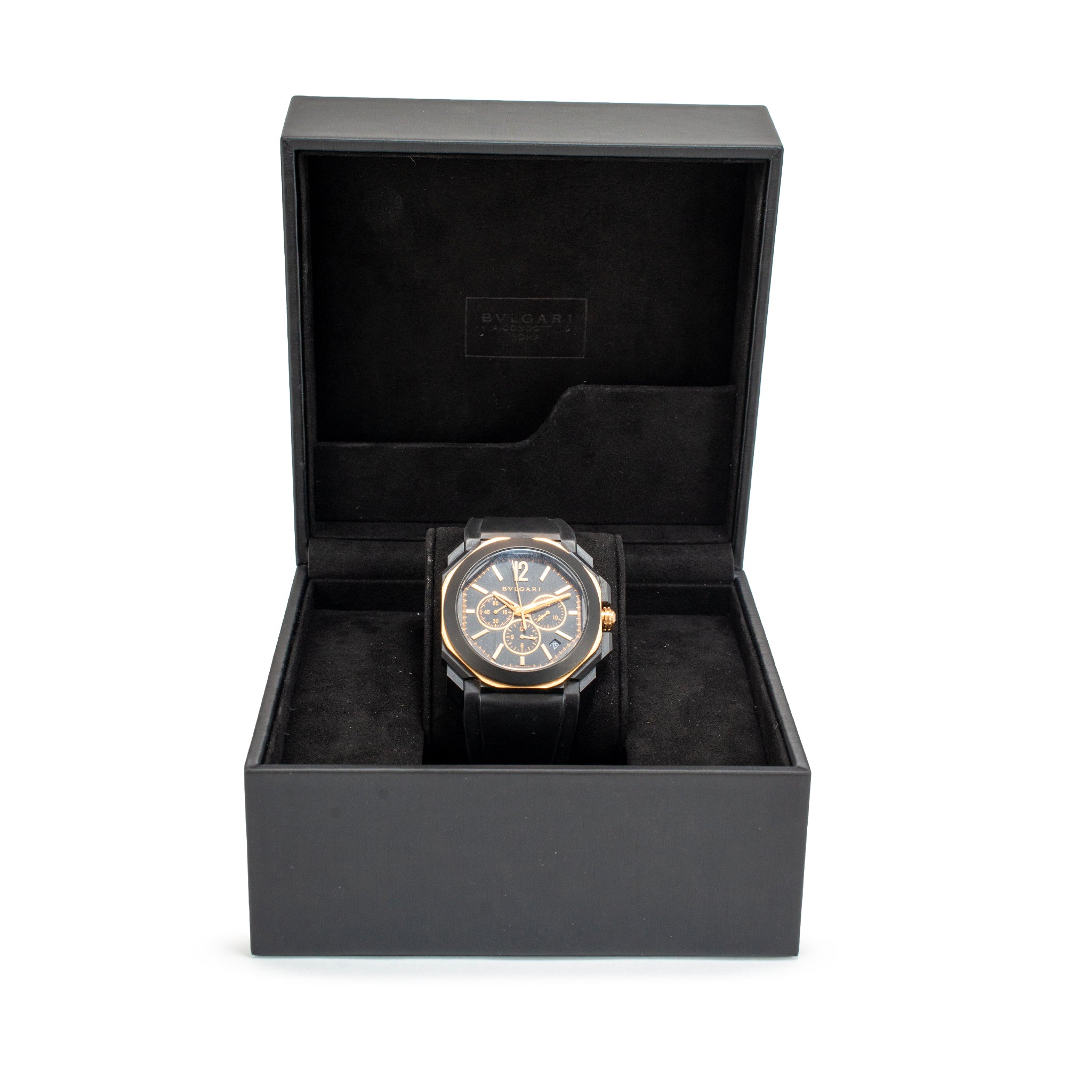 Bvlgari Octo L’Originale 41MM bgop41sgch Chronograph 18K Rose Gold Steel Watch