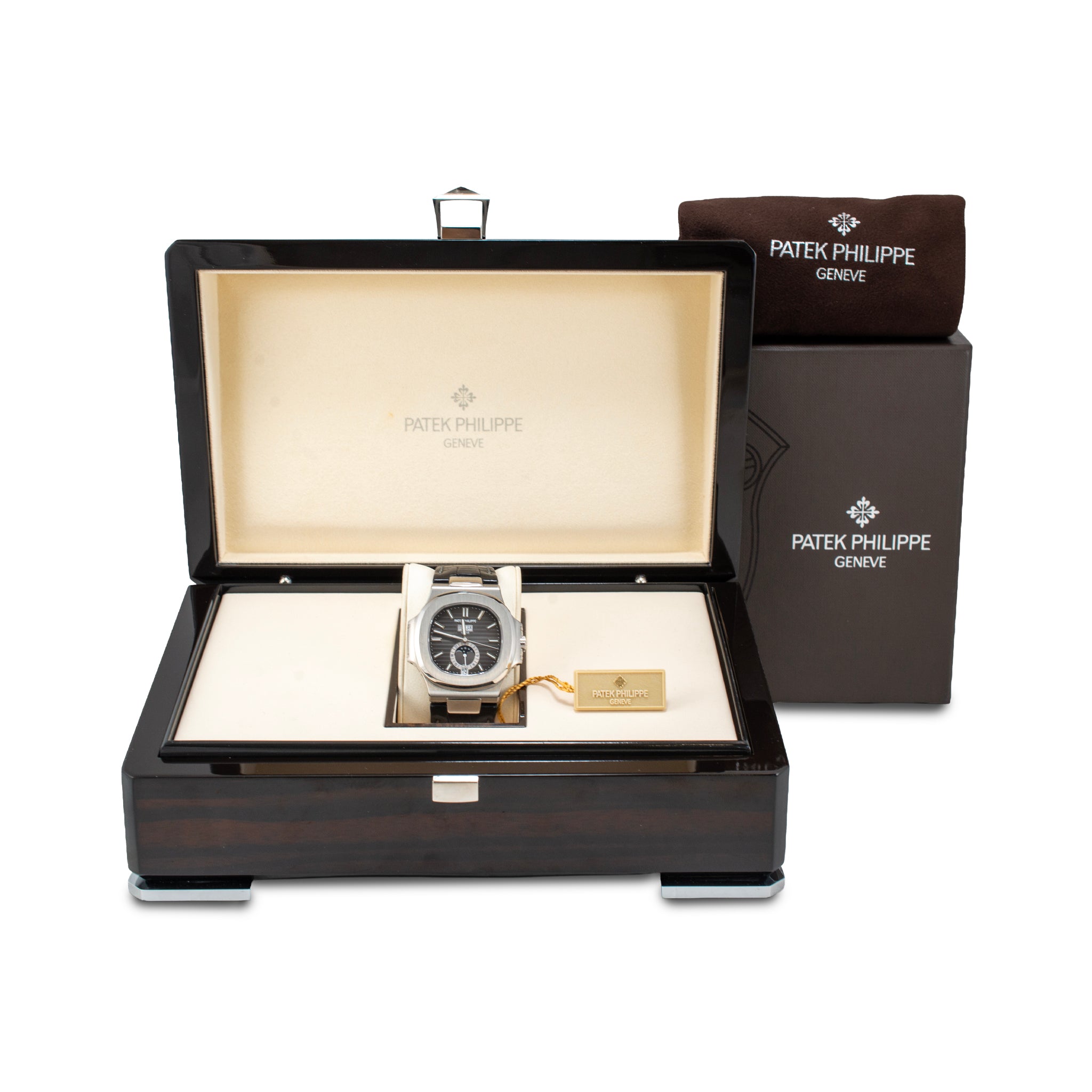 2018 Patek Philippe Nautilus 40.5mm 5726A-001 Annual Moon Phase Steel Watch