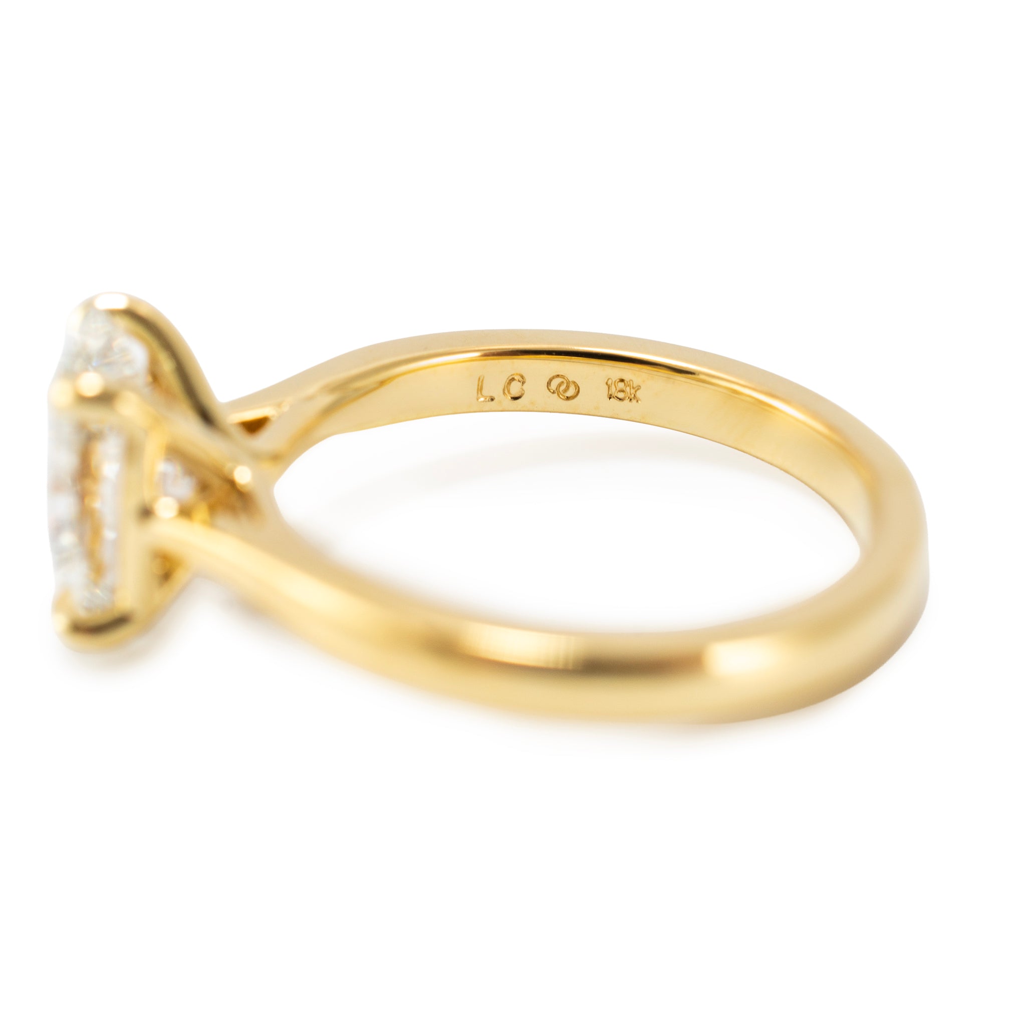 18K Yellow Gold 2.04ct Igi Oval Lab Grown Diamond Solitaire Engagement Ring