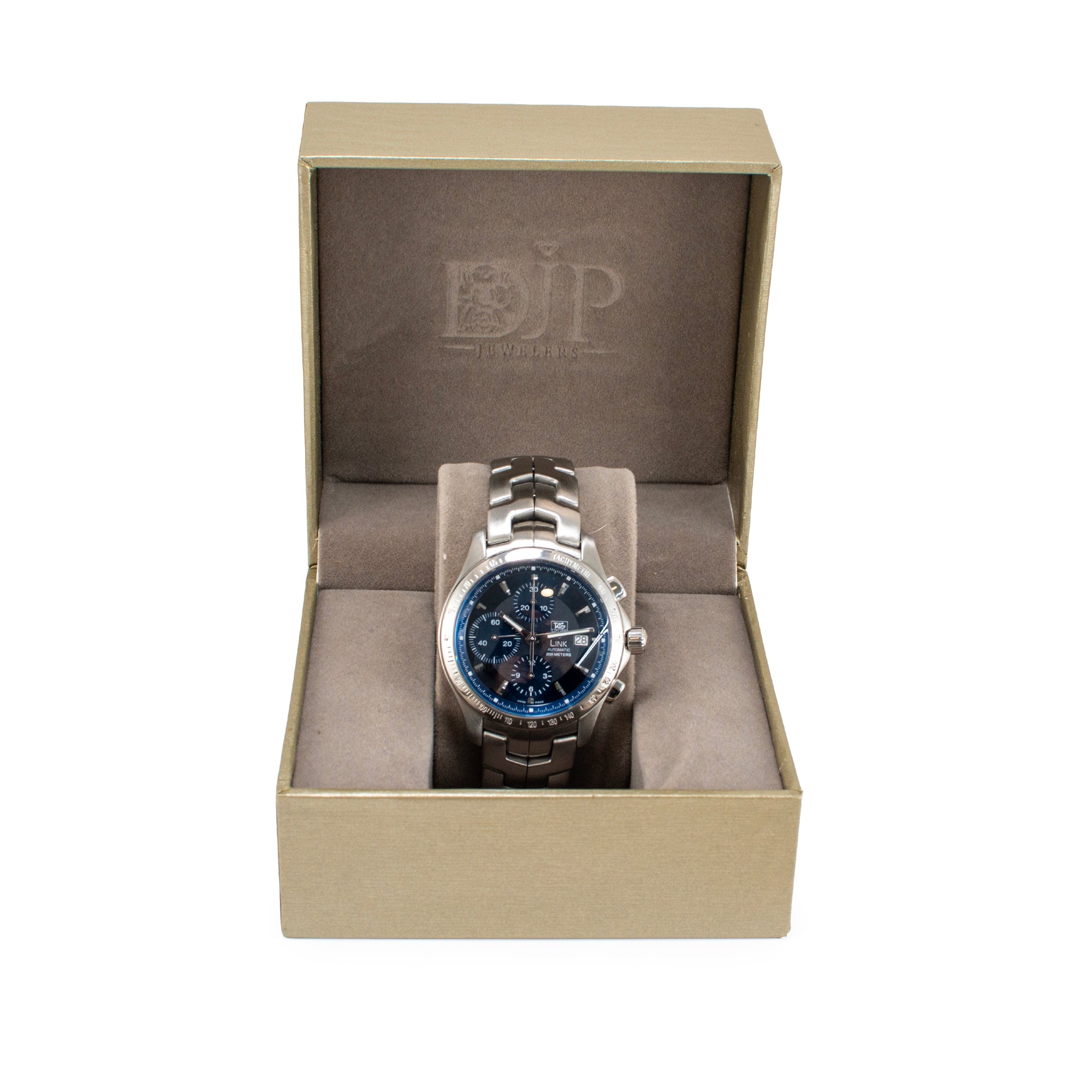 Tag Heuer Link CALIBRE16 42MM CJF2110 Blue Sunburst Dial Stainless Steel Watch