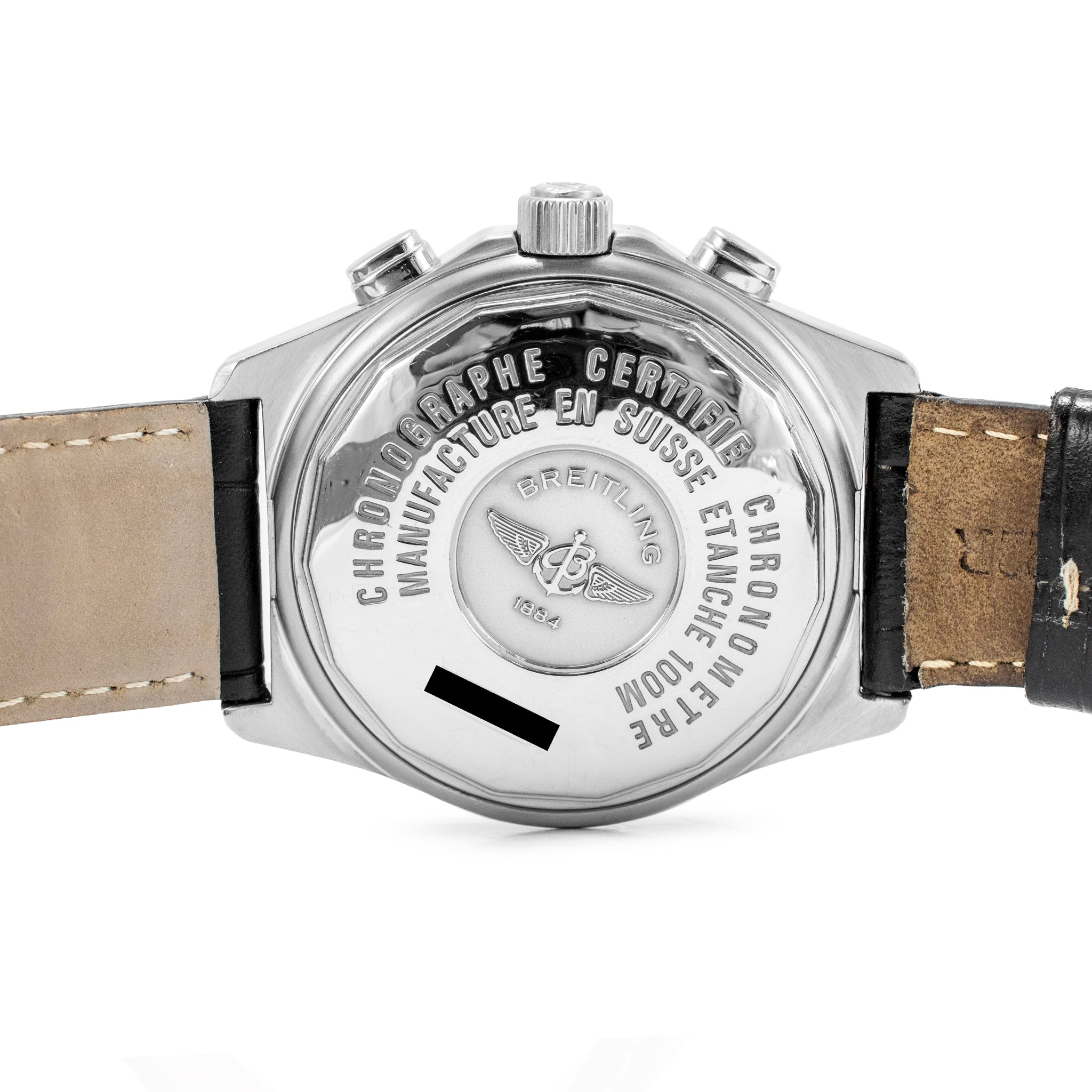 Breitling B-Two 44MM A42362 White Dial Chronograph Steel Watch