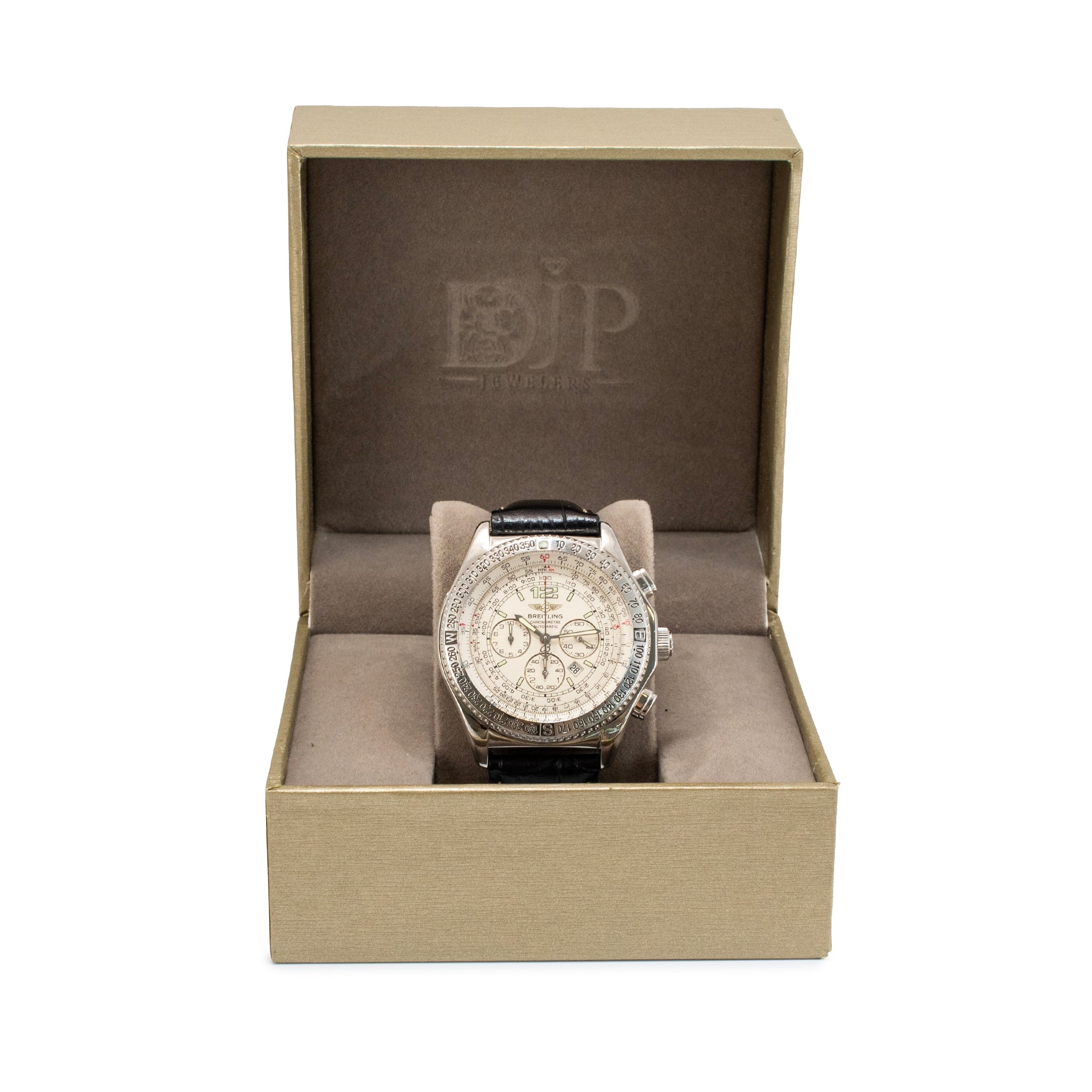 Breitling B-Two 44MM A42362 White Dial Chronograph Steel Watch