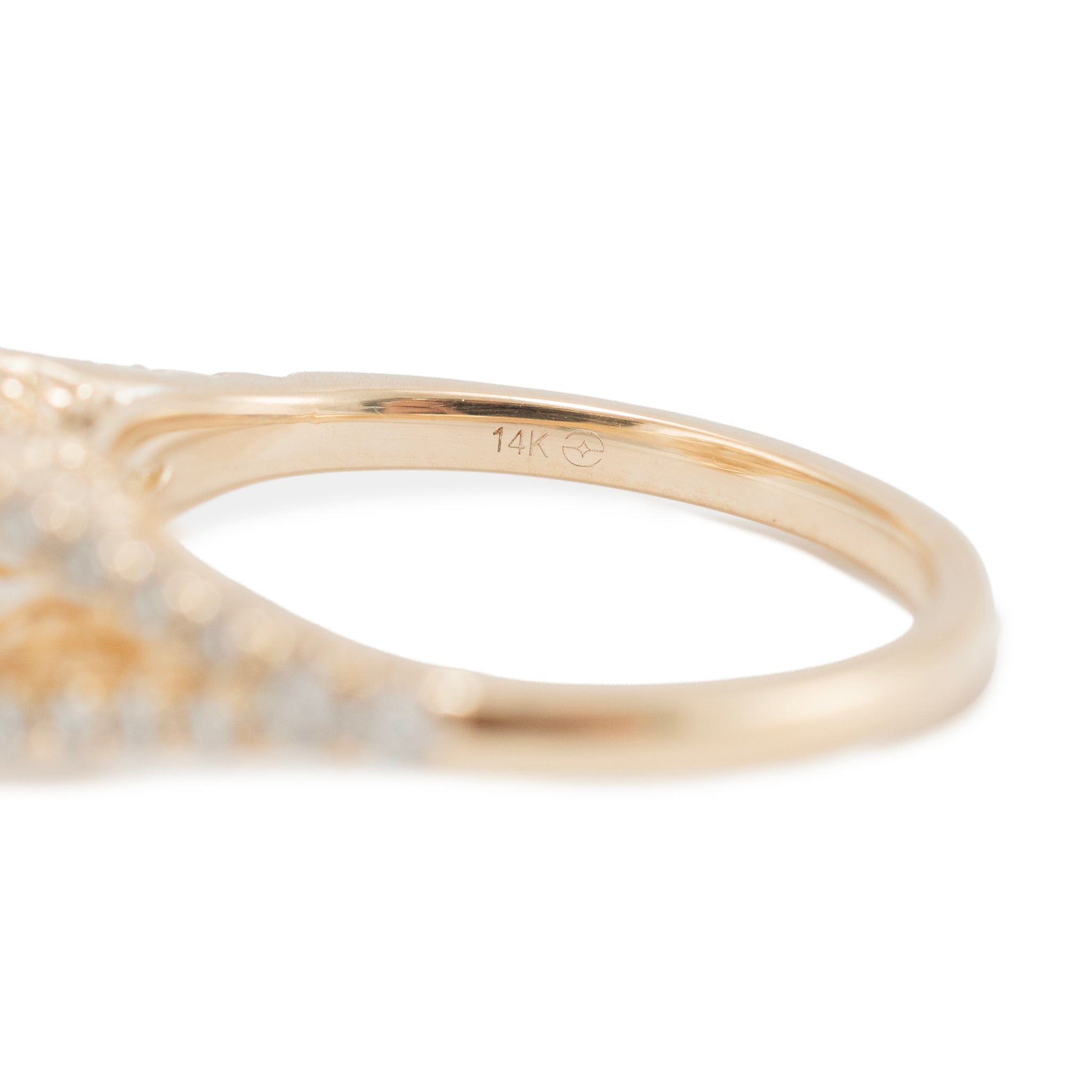 14K Yellow Gold 1.01ct Gcal Oval Lab Grown Diamond Double Halo Engagement Ring