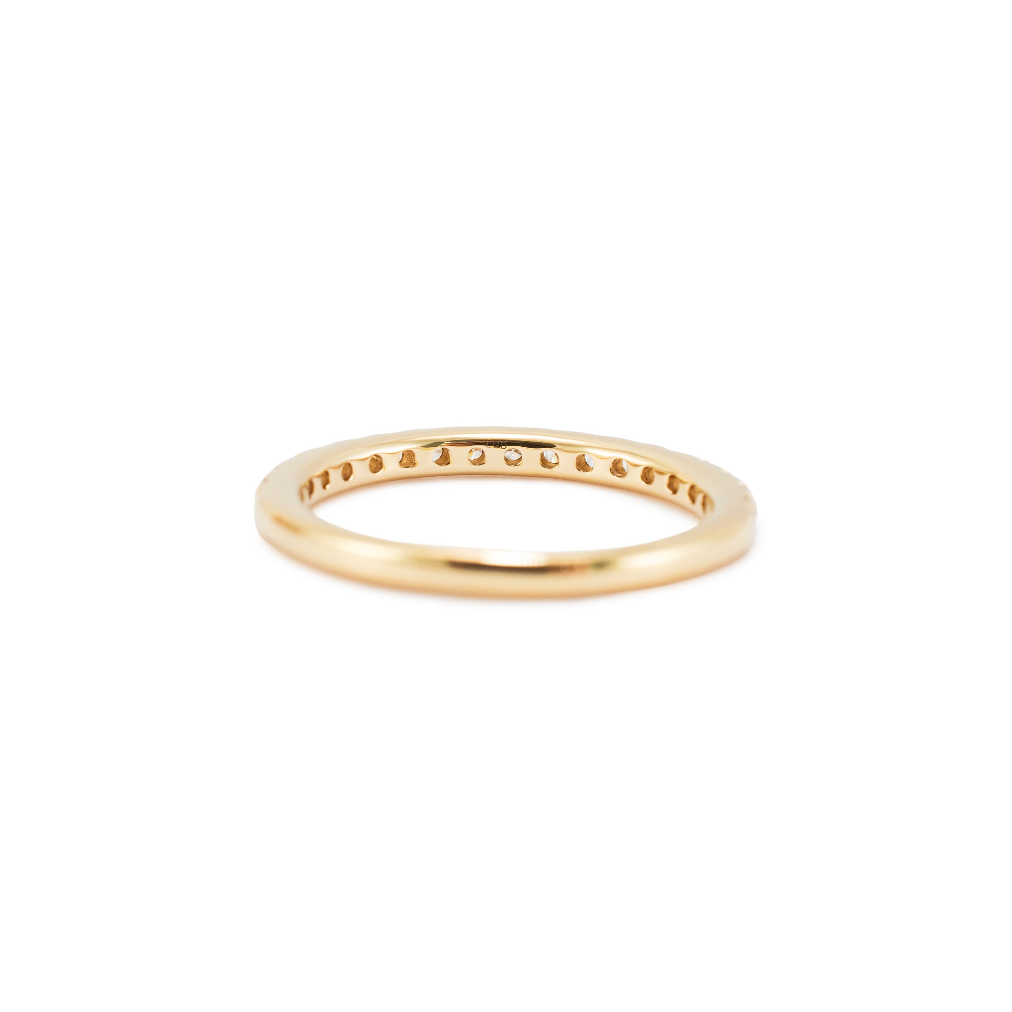 14K Yellow Gold 0.34ct Round Brilliant Lab Grown Diamond Half Eternity Band