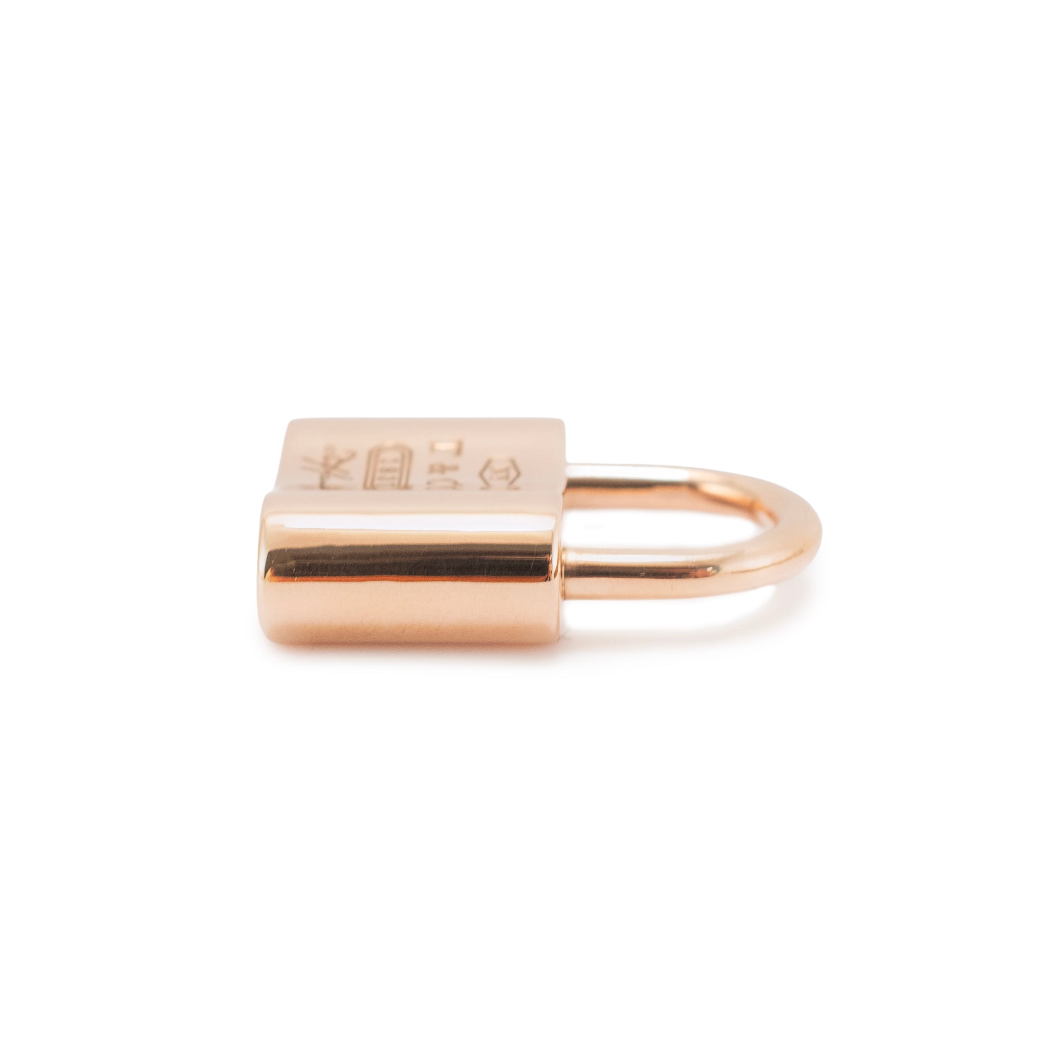 Tiffany & Co. 1837 Padlock Rose Tone Rubedo Metal Lock Charm Pendant