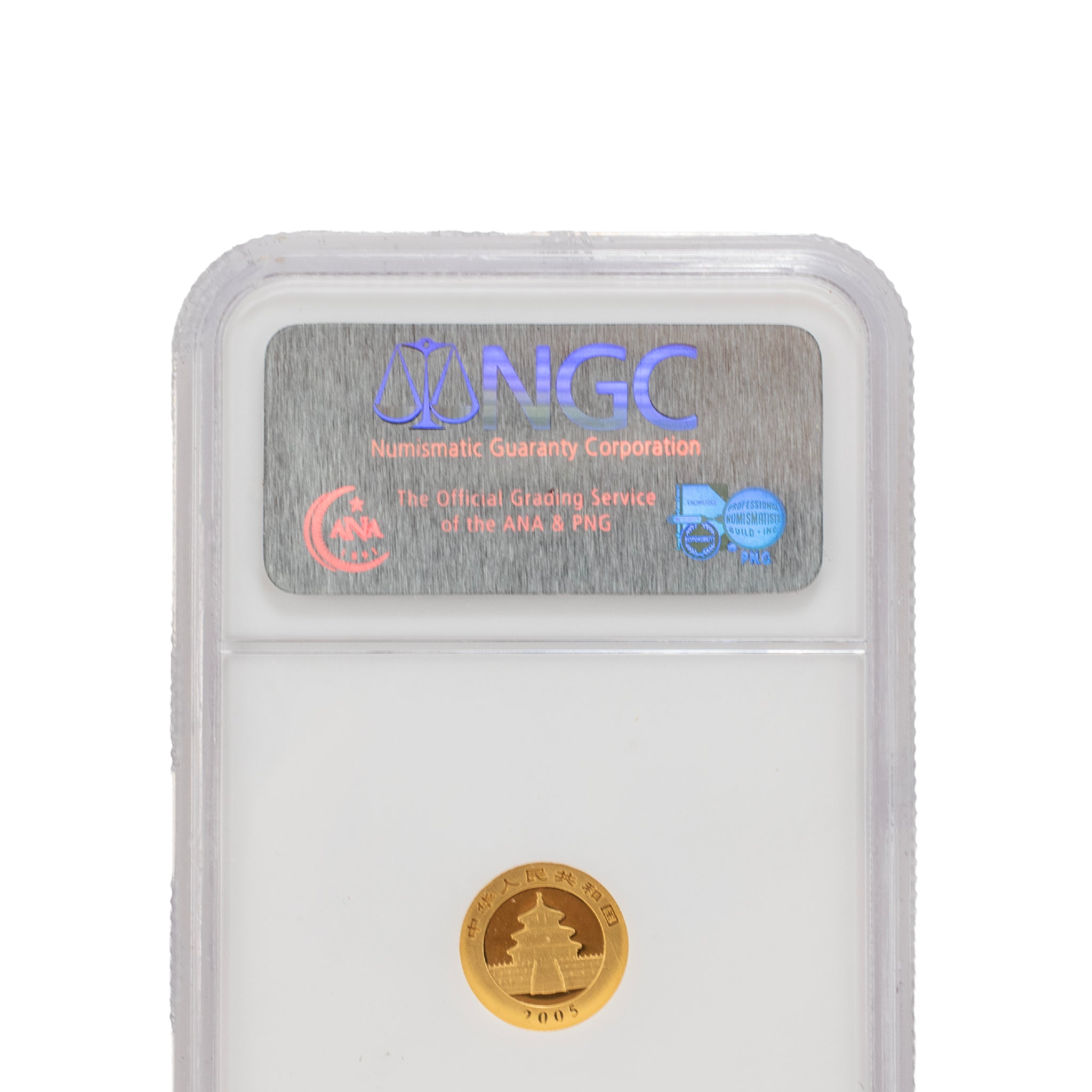 2005 China Panda 20 Yuan 20Y 1/20 Oz. Ngc MS70 Bullion 999 Gold Coin