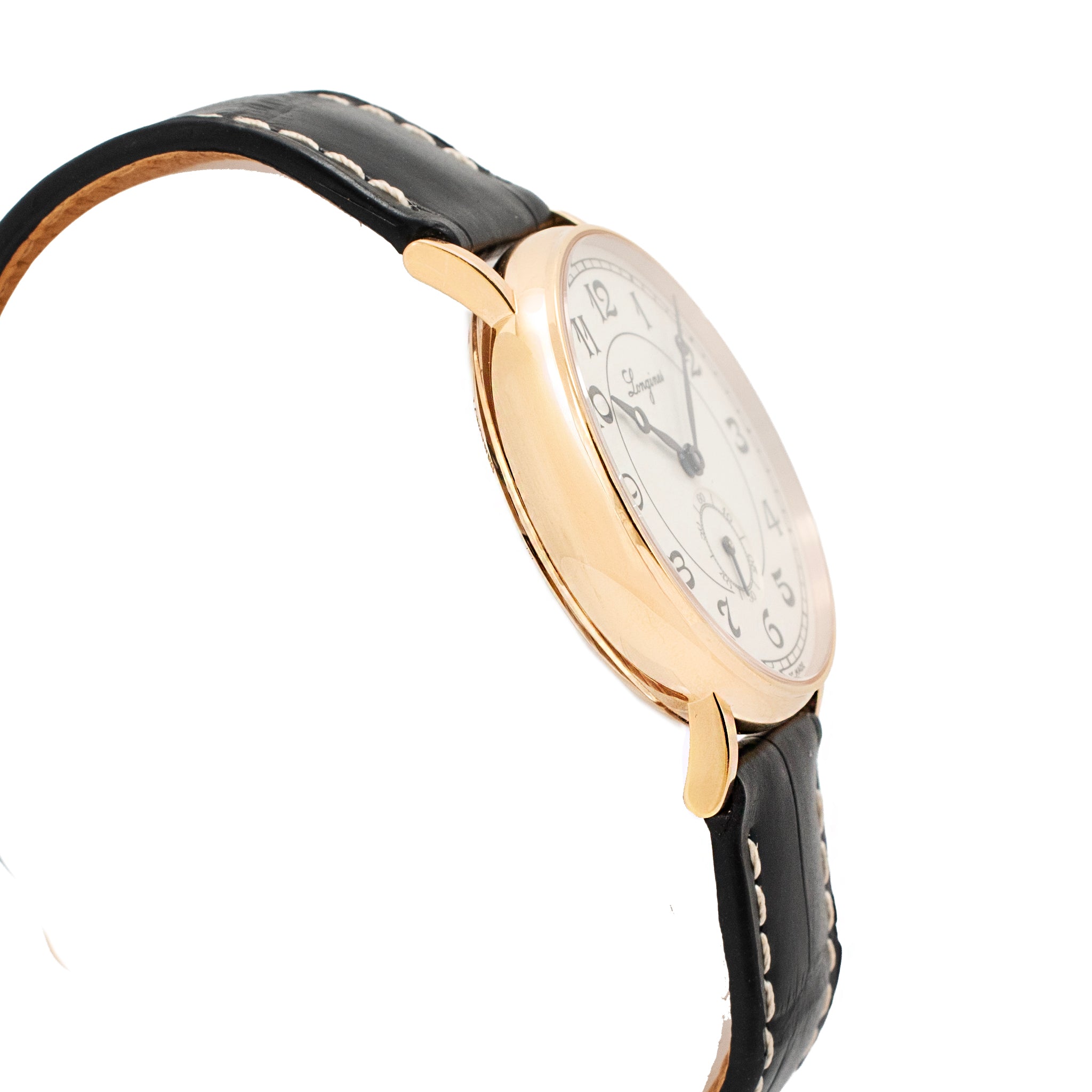 Longines Présence Heritage 34MM l4.767.8 White Dial 18K Yellow Gold Watch