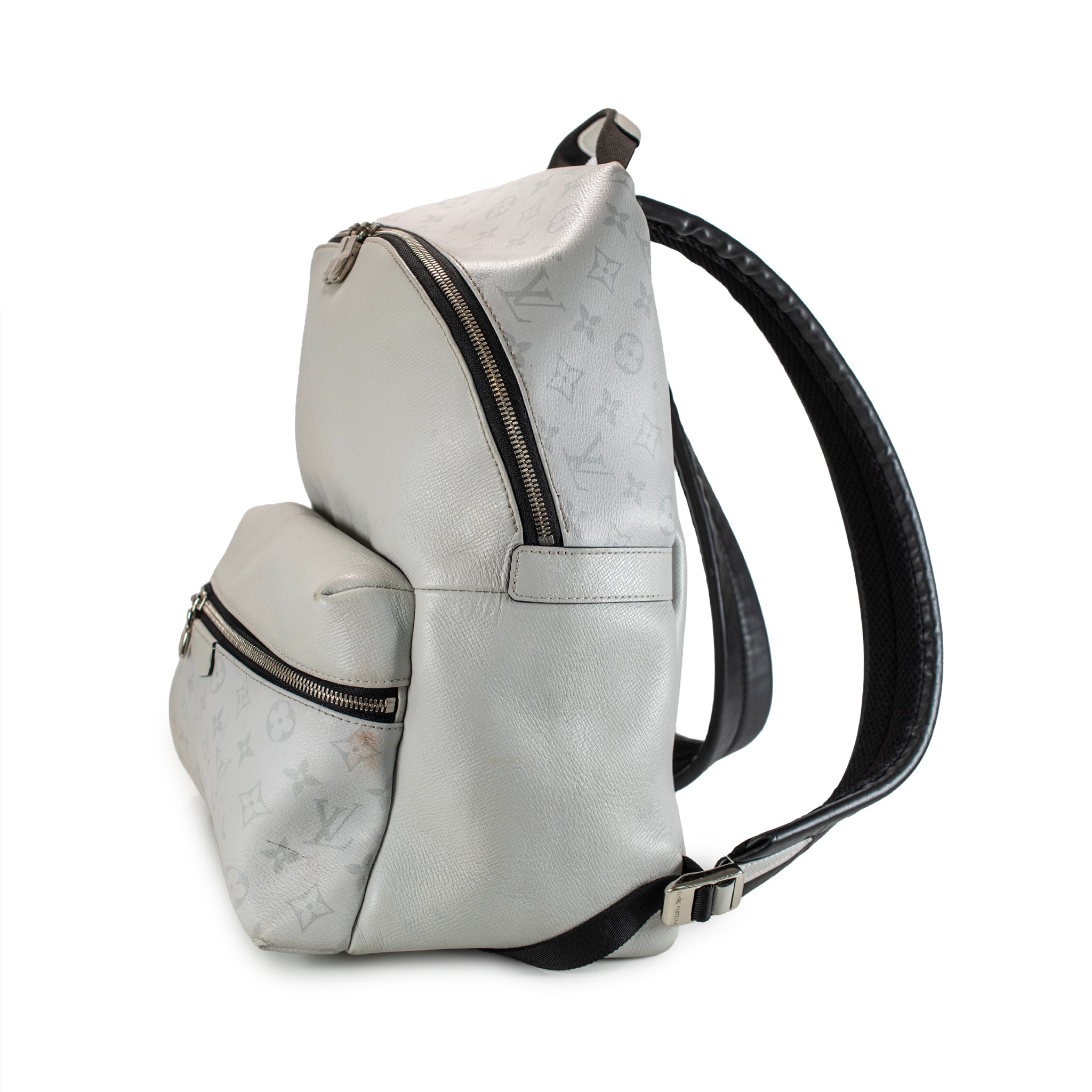 Louis Vuitton Discovery Taigarama Grey Monogram Canvas Backpack Bag