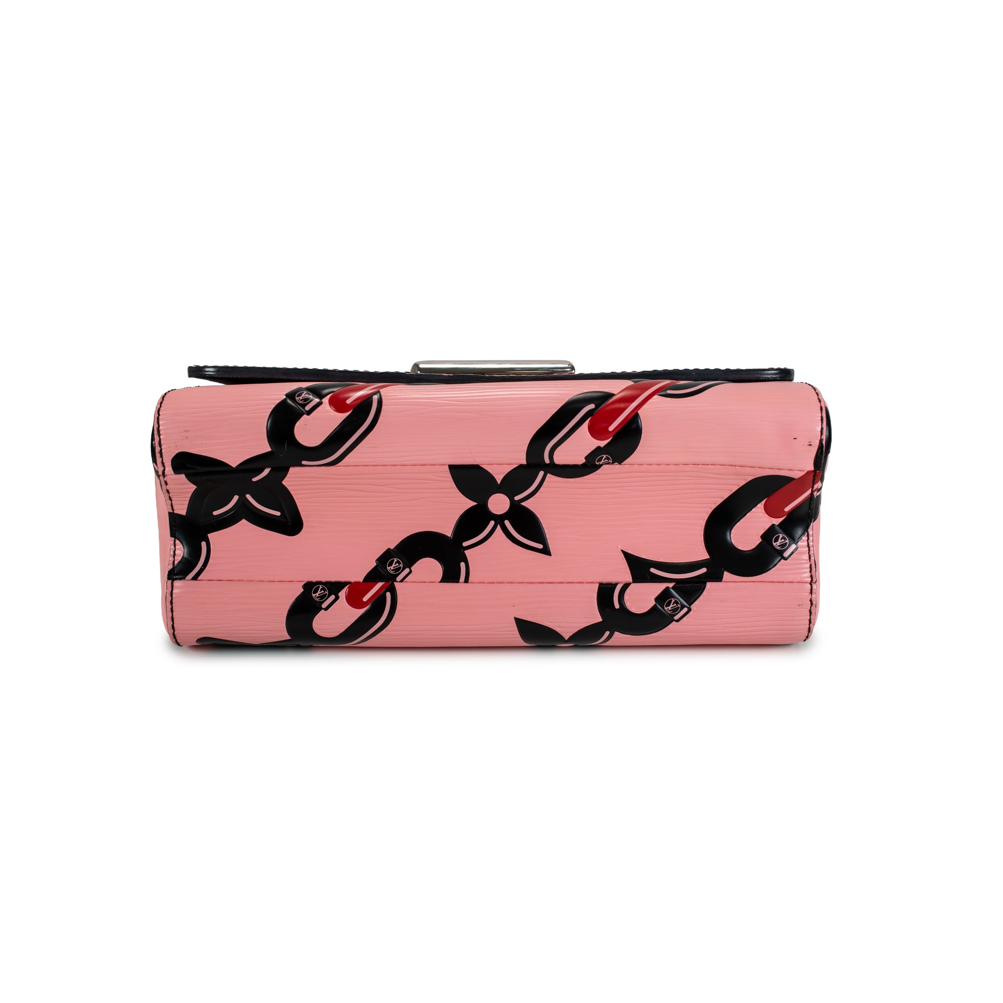 Louis Vuitton Twist MM Epi Leather Chain Flower Print Pink Crossbody Bag
