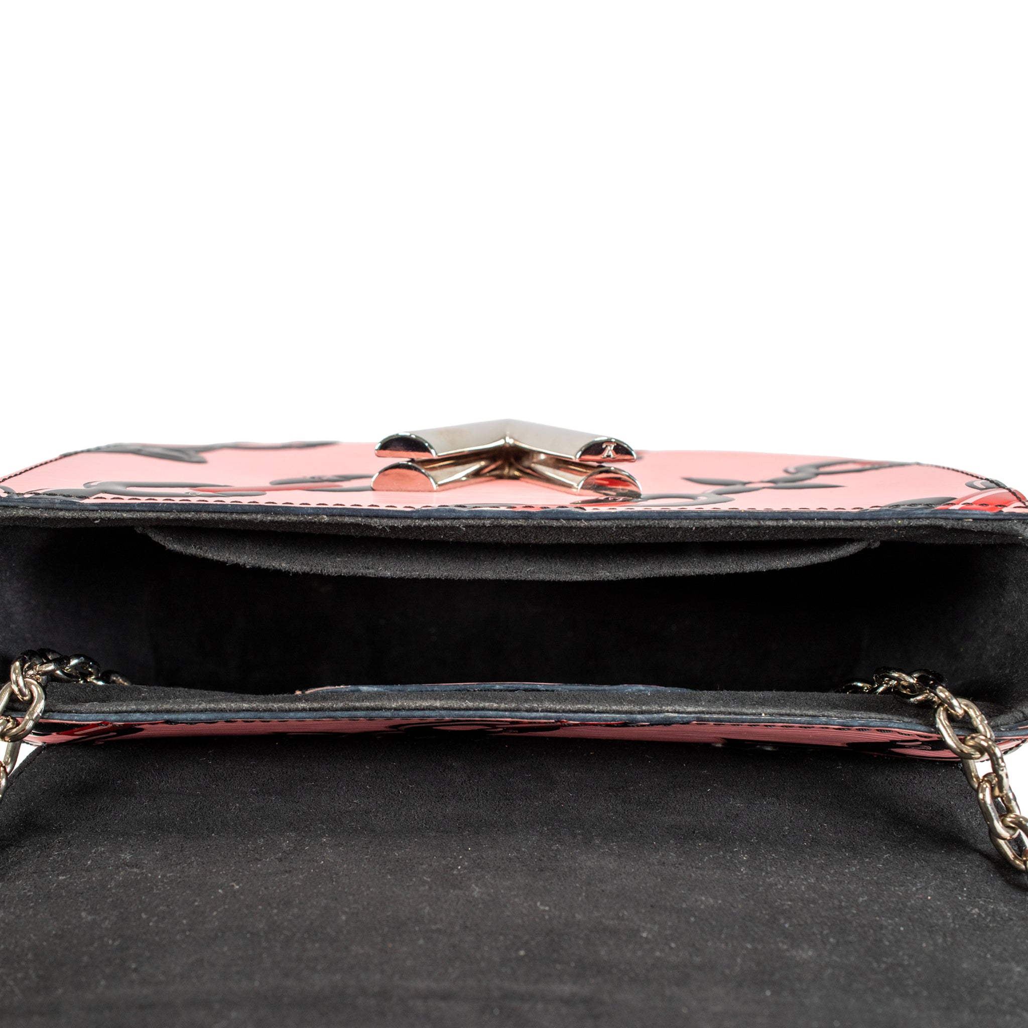 Louis Vuitton Twist MM Epi Leather Chain Flower Print Pink Crossbody Bag