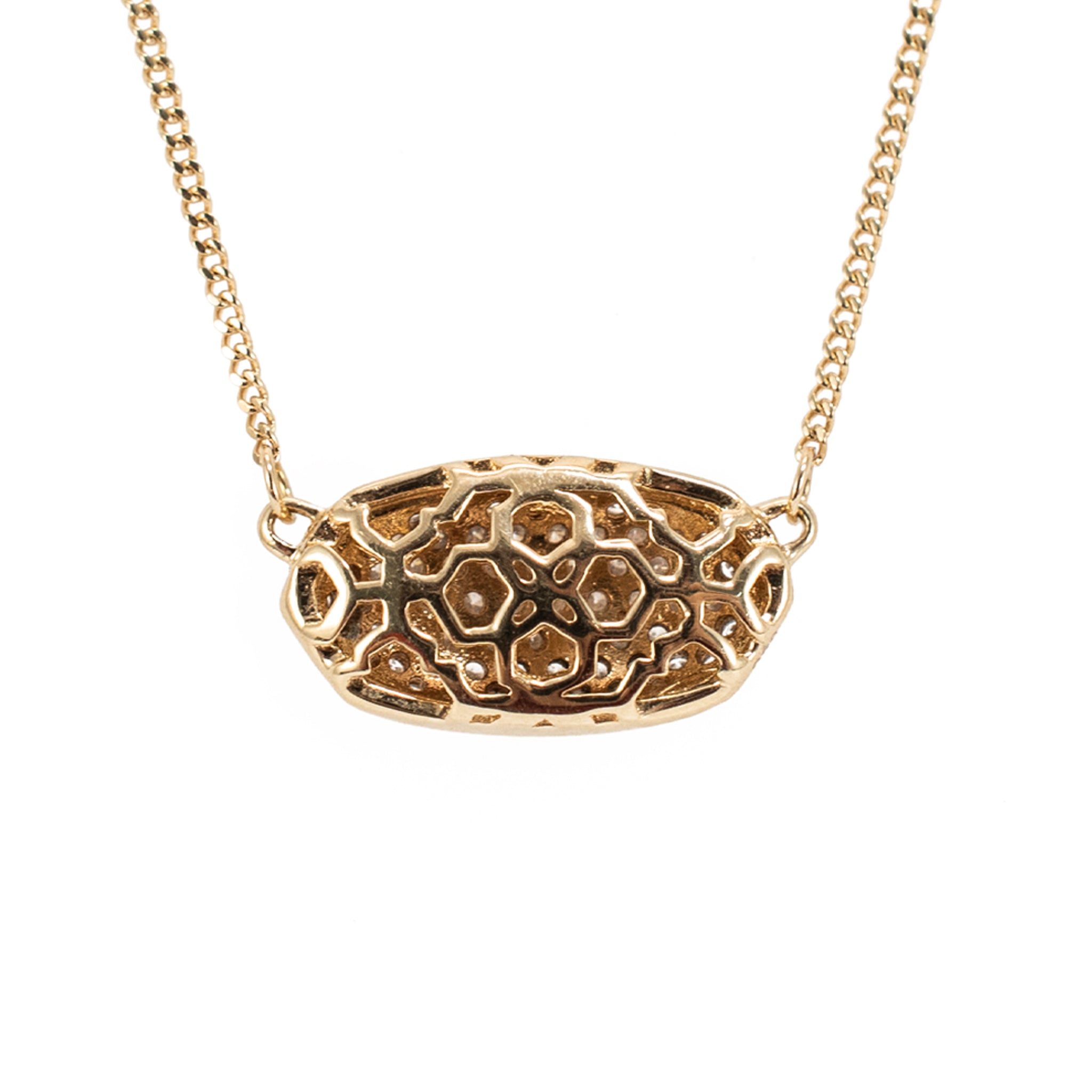 Kendra Scott Elisa 14K Yellow Gold 0.39ct Pave Diamond Pendant Necklace