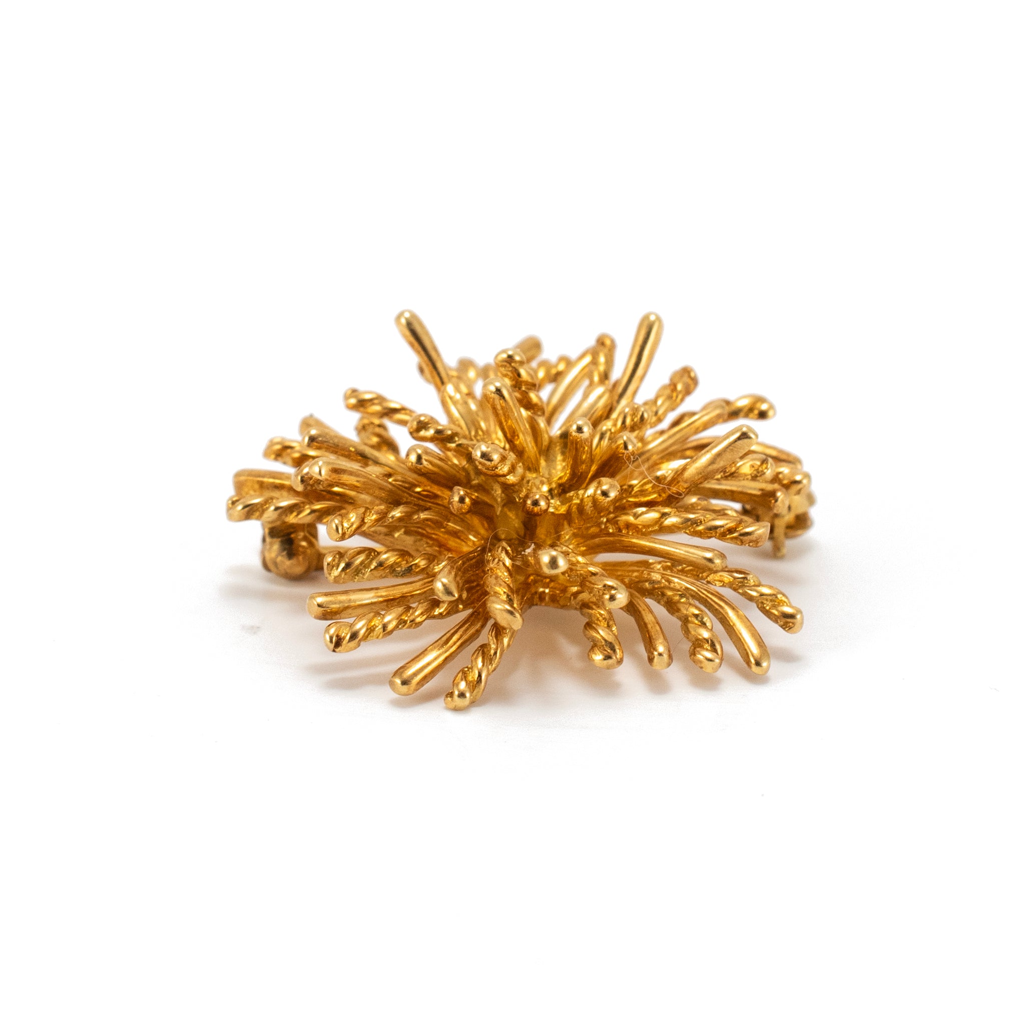 Vintage Tiffany & Co. 18K Yellow Gold Sea Anemone PIN Brooch