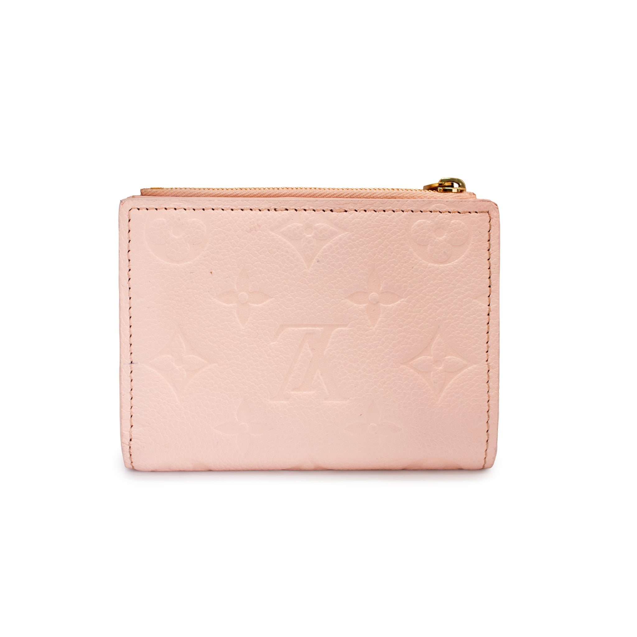 Louis Vuitton Lisa Monogram Empreinte Pink Opale Leather Gold Hardware Wallet