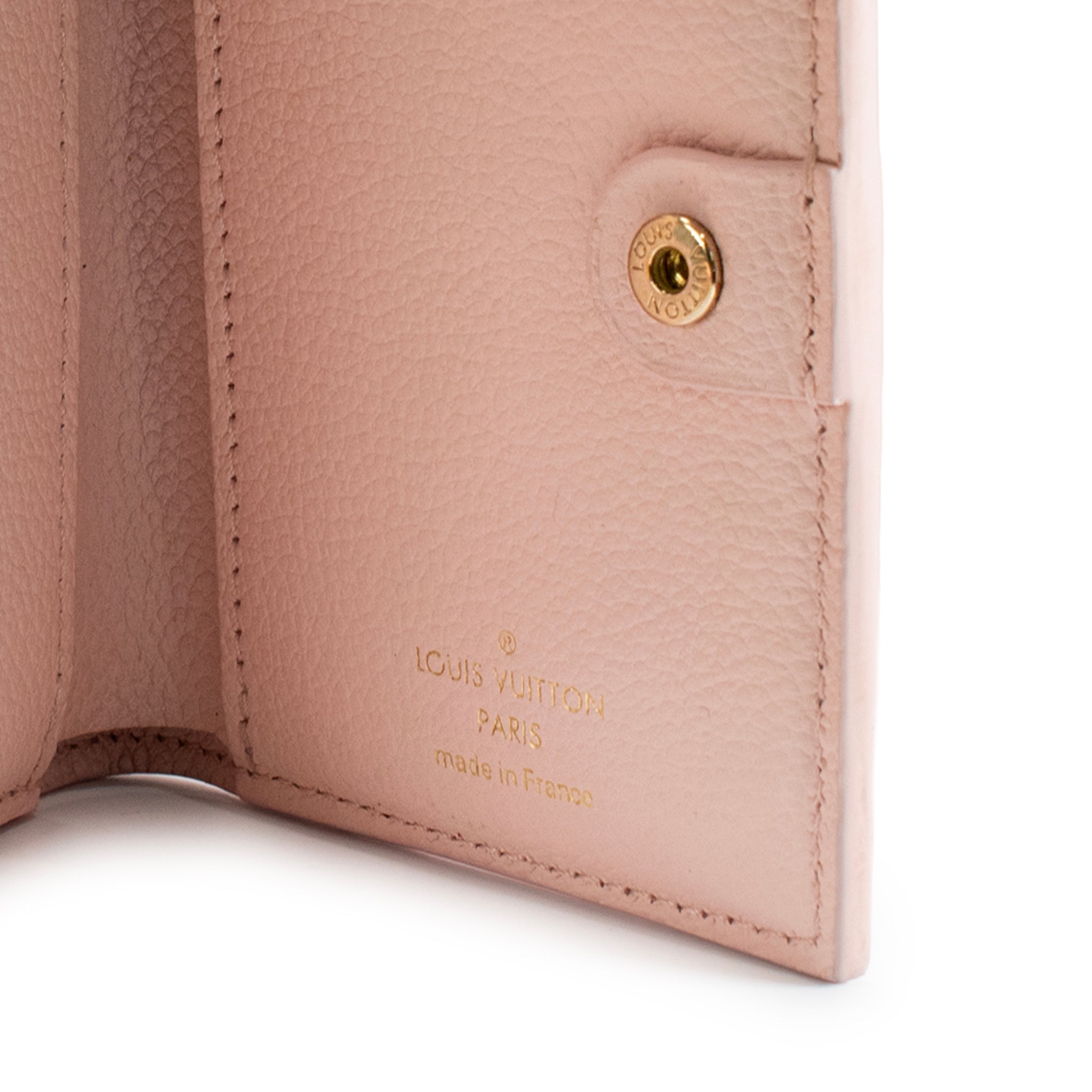 Louis Vuitton Lisa Monogram Empreinte Pink Opale Leather Gold Hardware Wallet