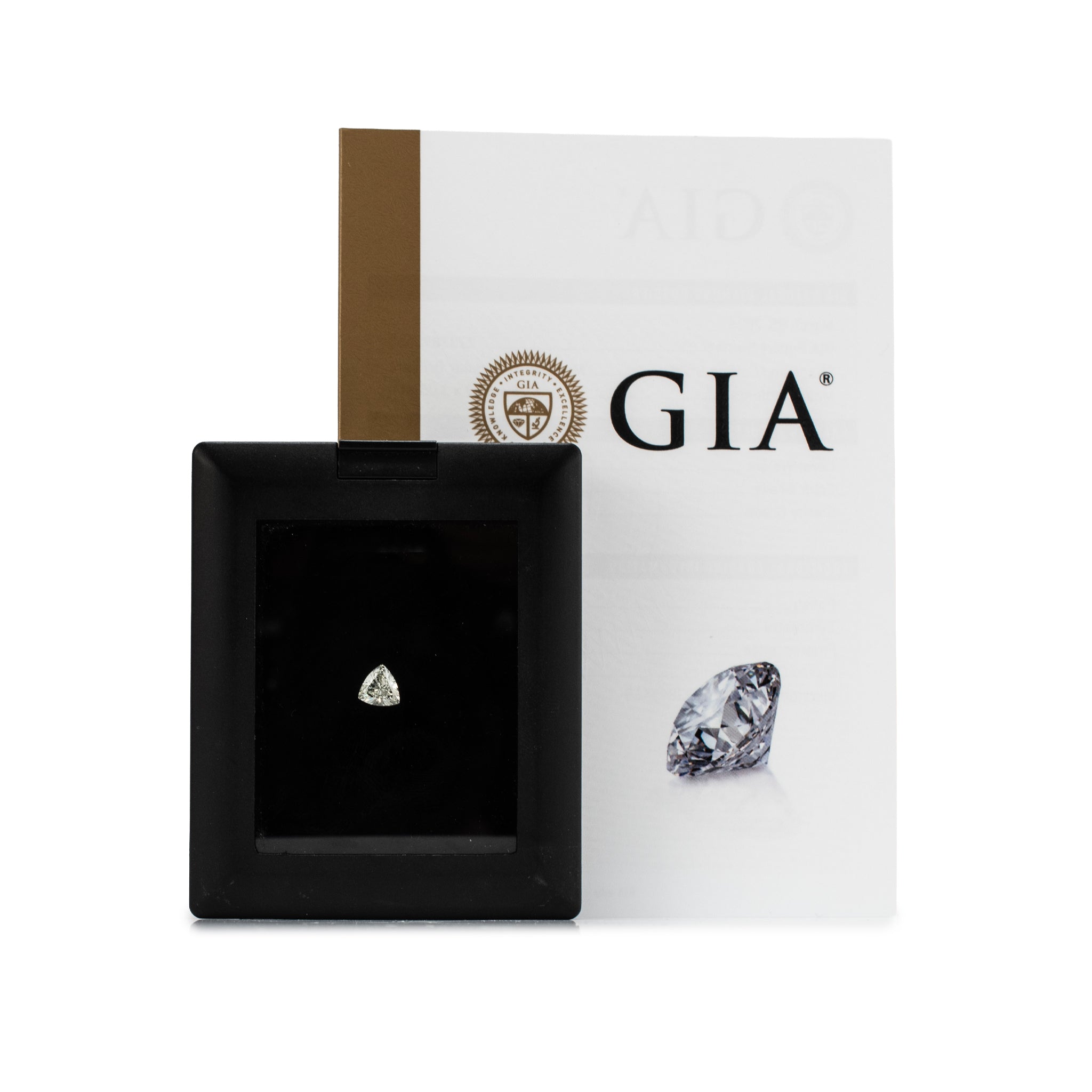 Natural 0.74ct Gia L SI2 Triangular Cut Loose Diamond