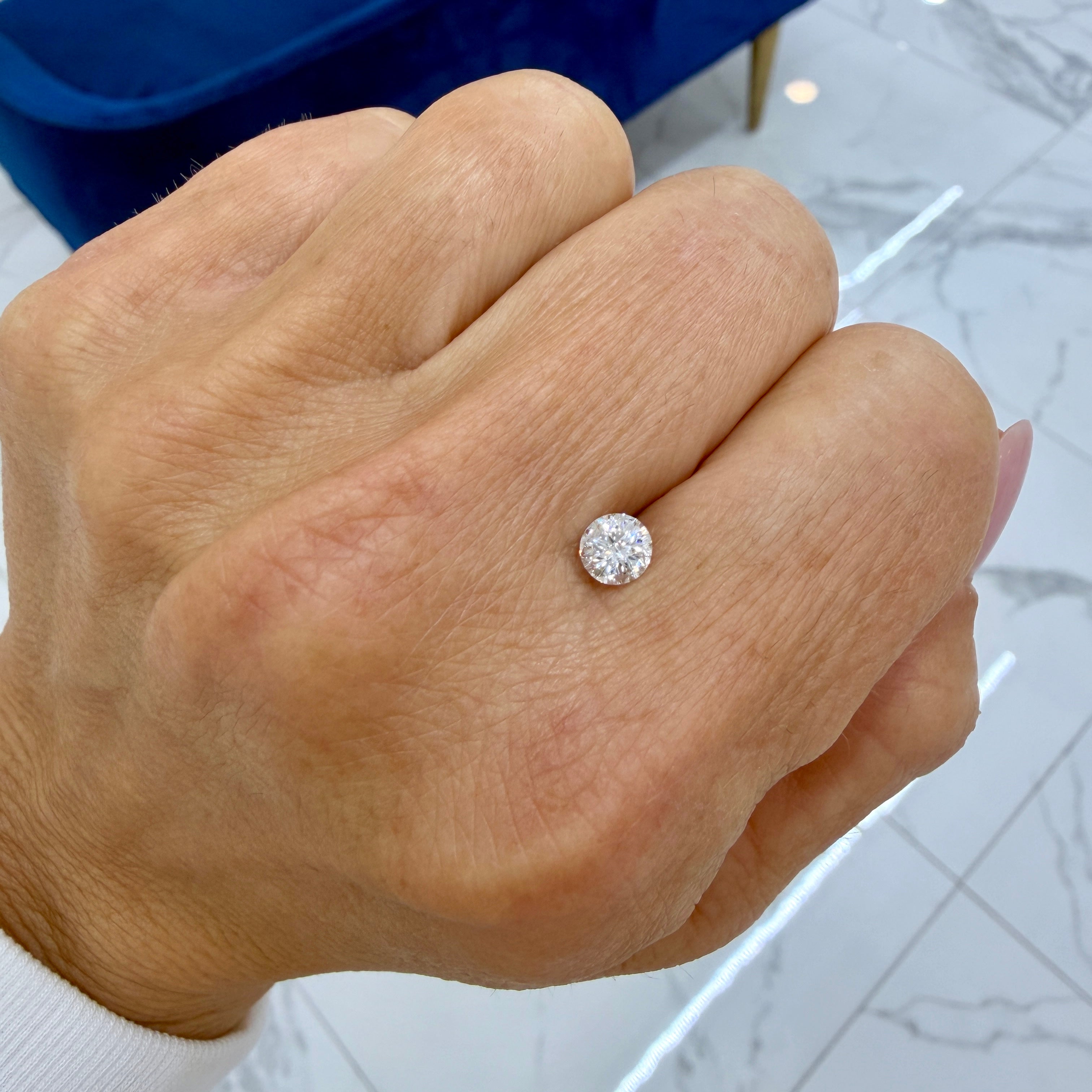 Natural 0.61ct Gia I SI2 Round Novelty Cut Loose Diamond