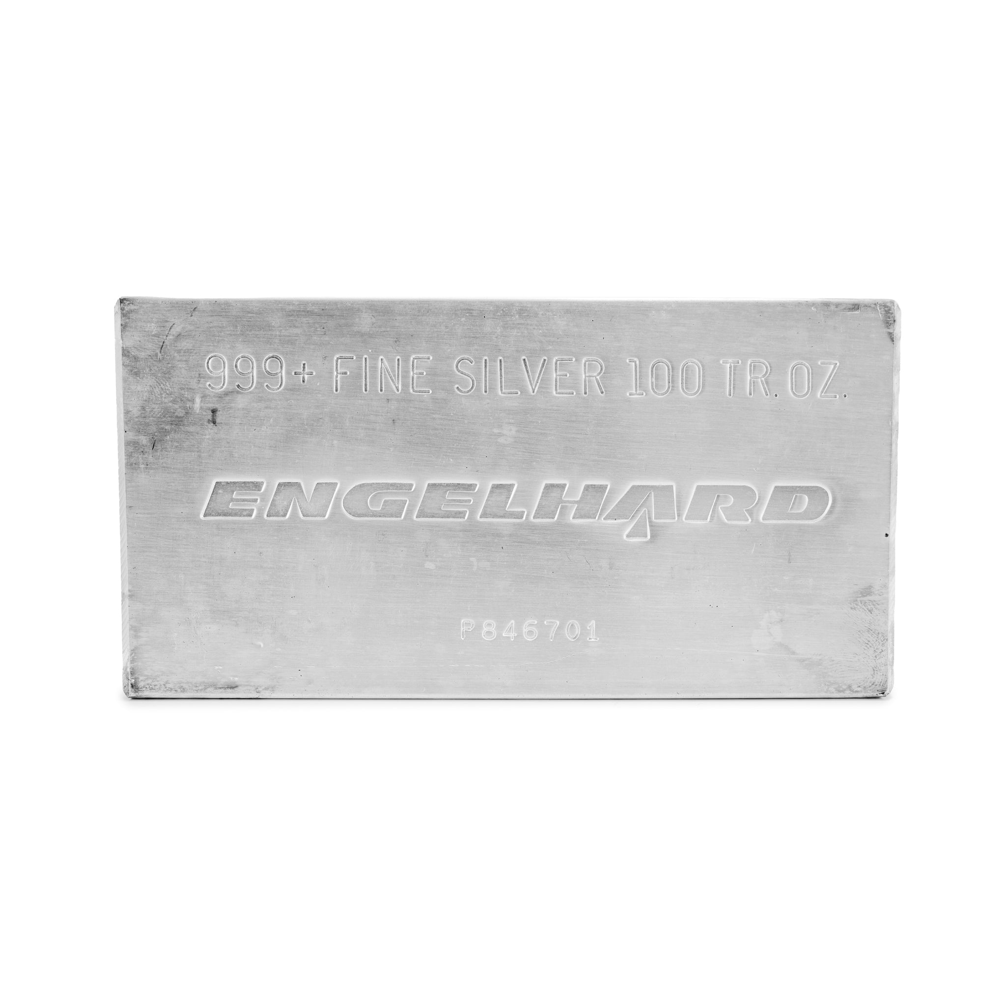 ENGELHARD 999+ FINE SILVER 100 OZ BAR BULLION