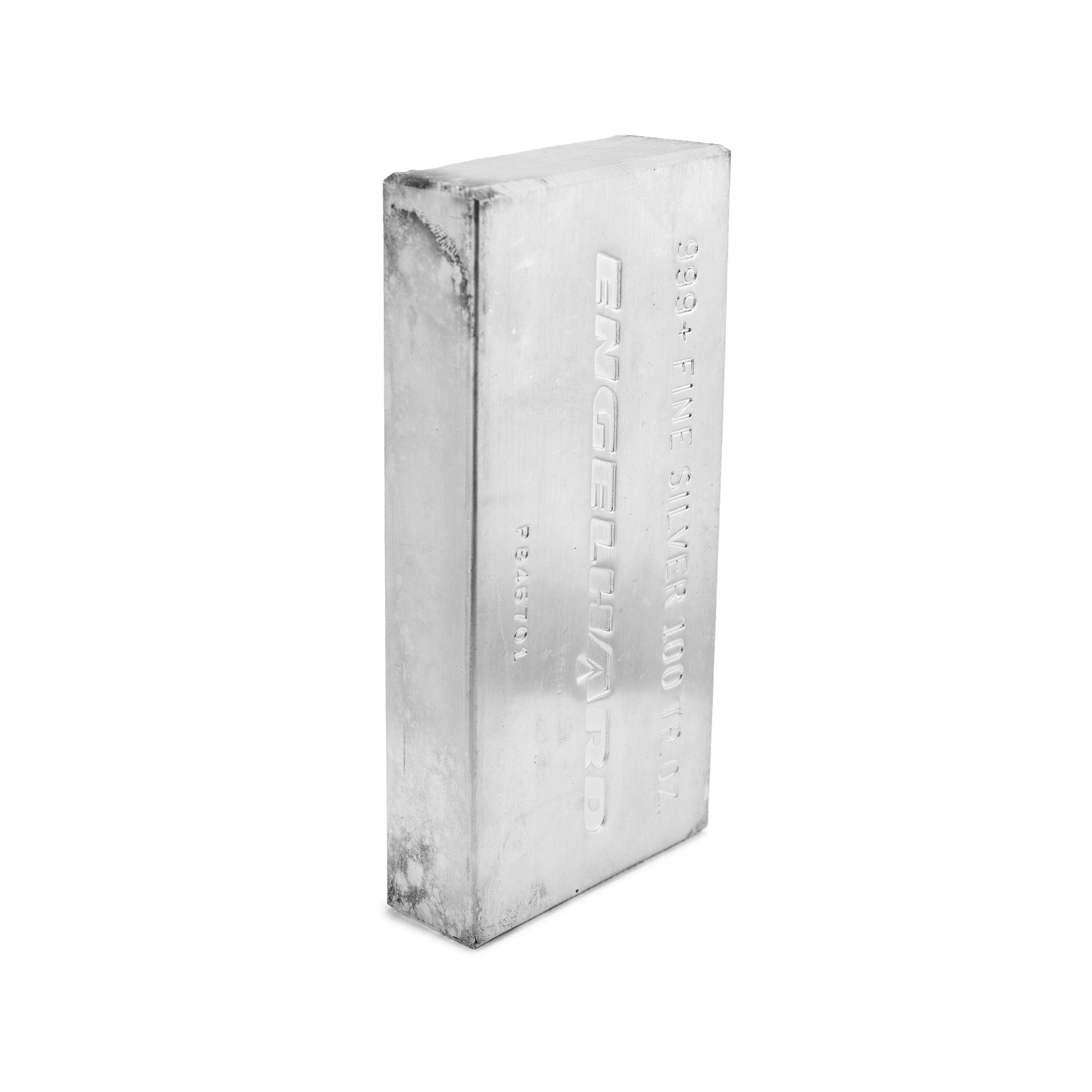 ENGELHARD 999+ FINE SILVER 100 OZ BAR BULLION
