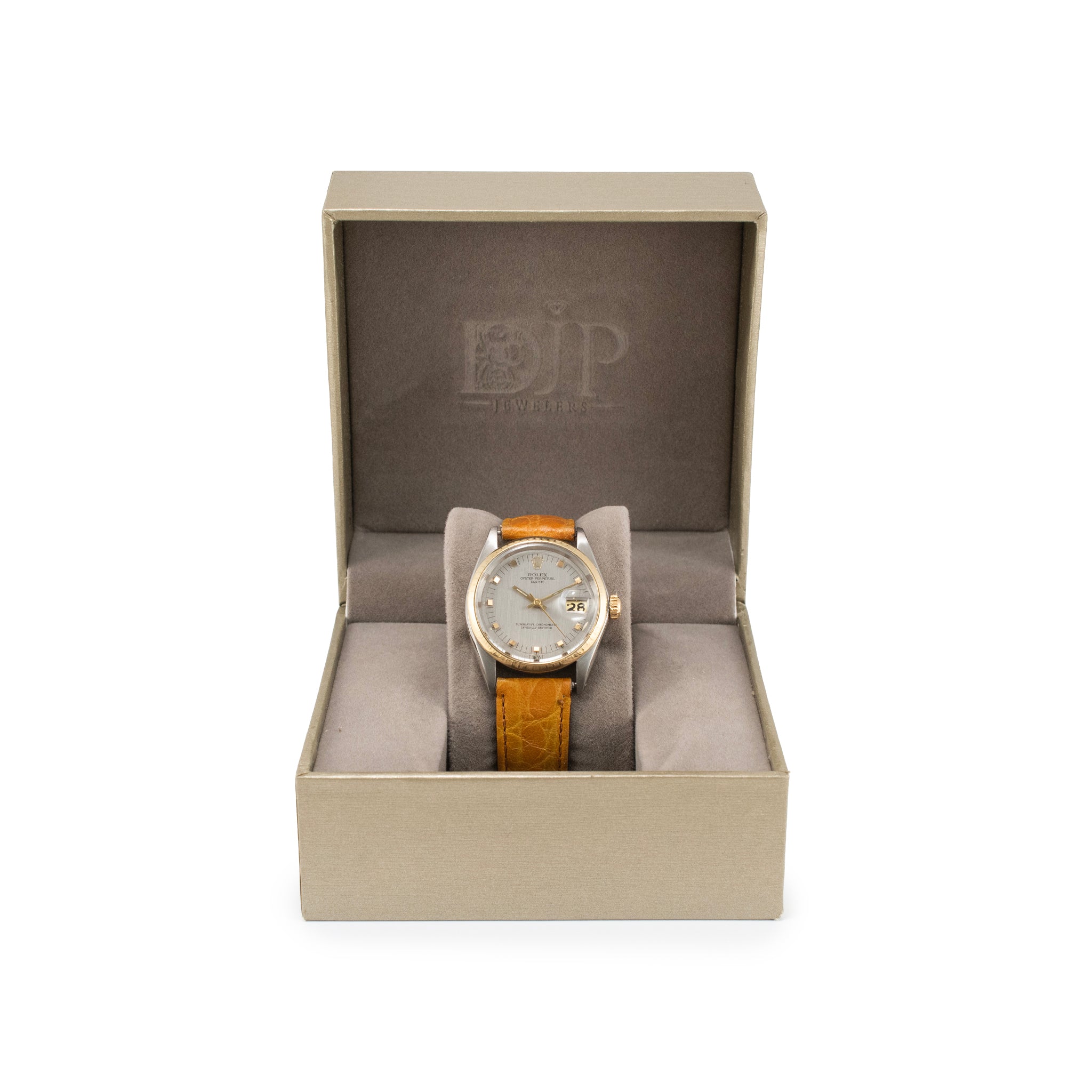 Vintage Rolex Oyster Perpetual Date 34MM 1501 Steel Gold Automatic Watch