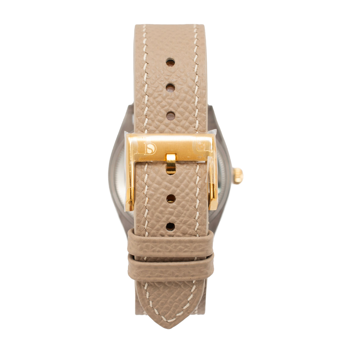 Ladies Vintage Rolex Oyster Perpetual 34MM 6567 Diamond Bezel Steel Gold Watch