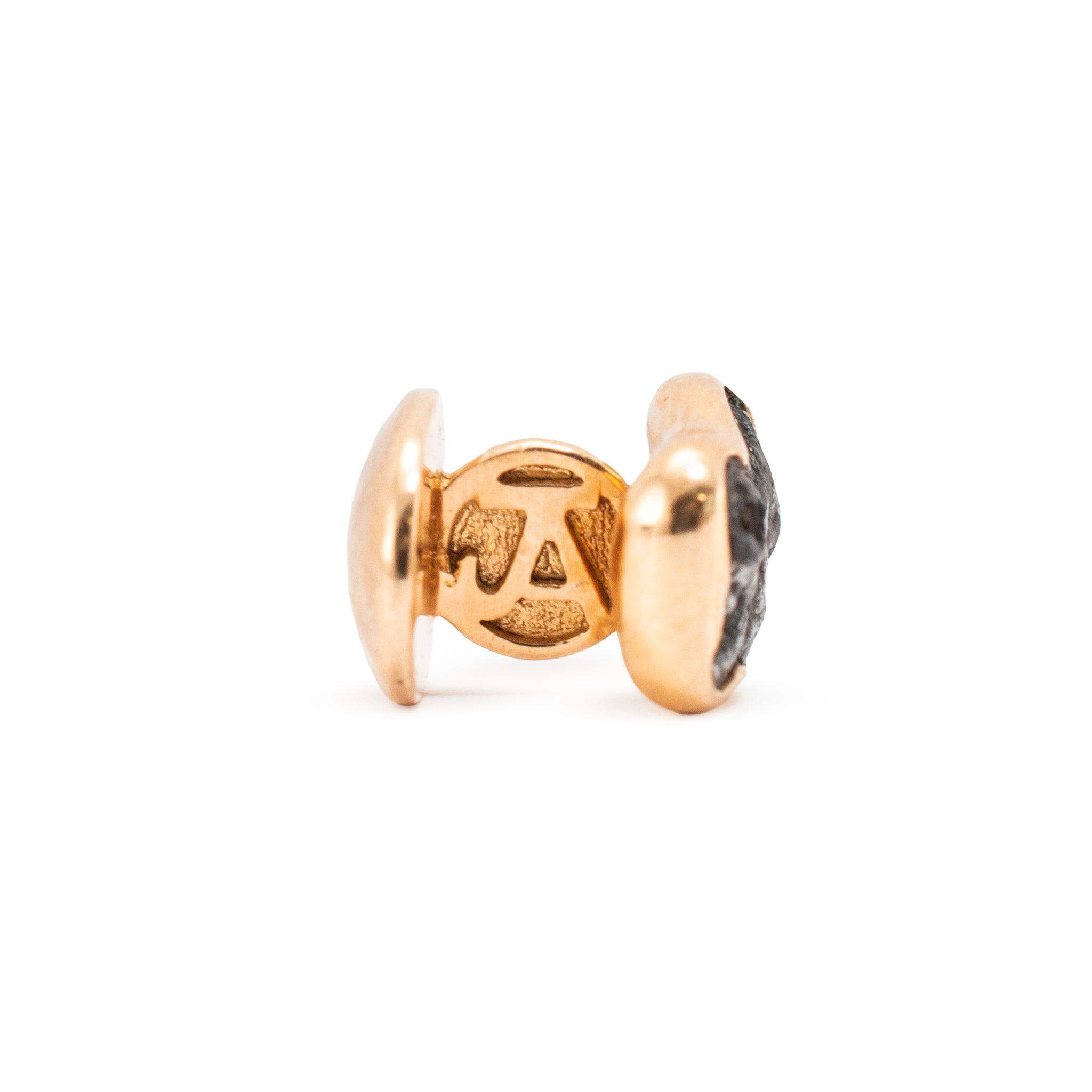 Men’s Jorge Adeler 18K Rose Gold Meteorite Nugget Cufflinks