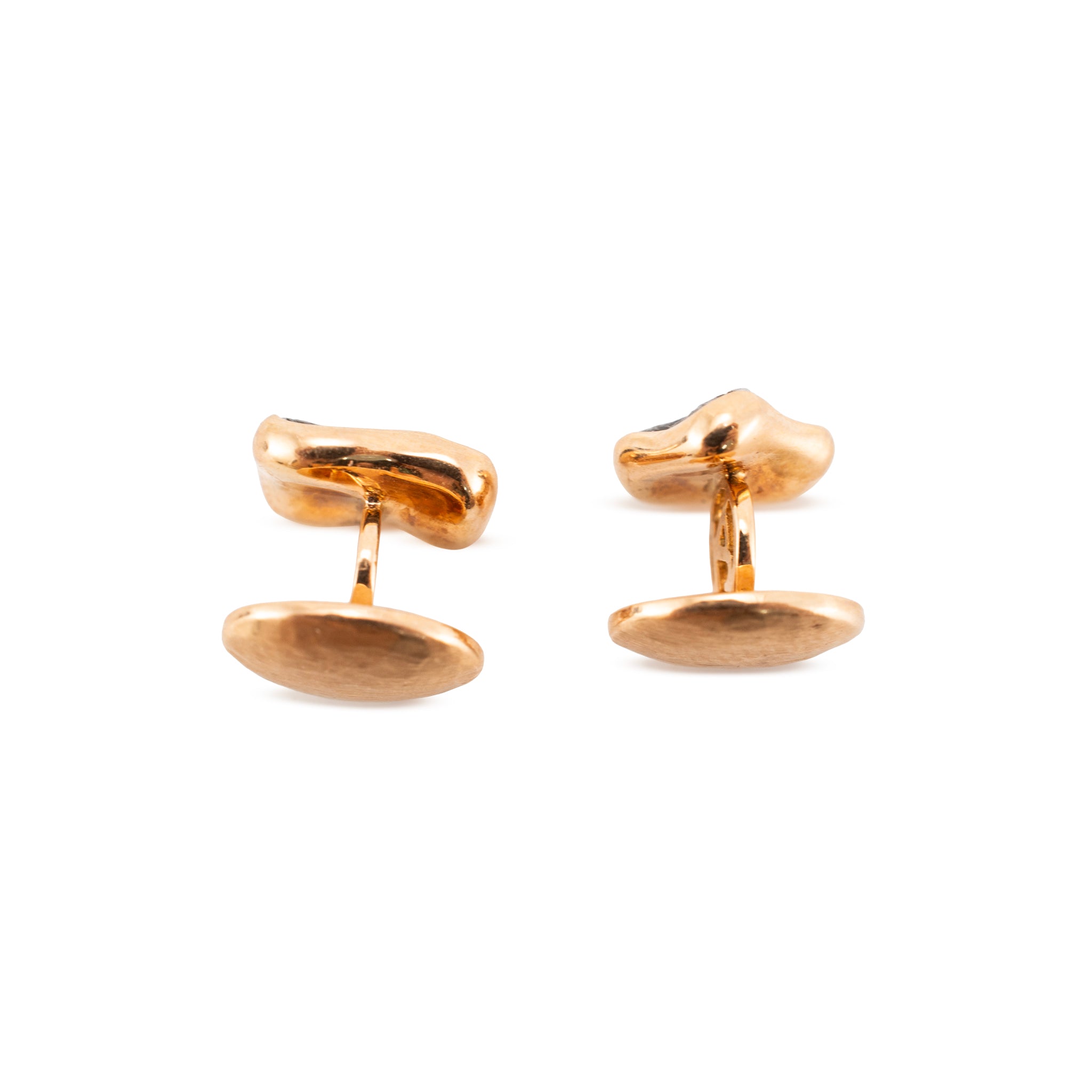 Men’s Jorge Adeler 18K Rose Gold Meteorite Nugget Cufflinks
