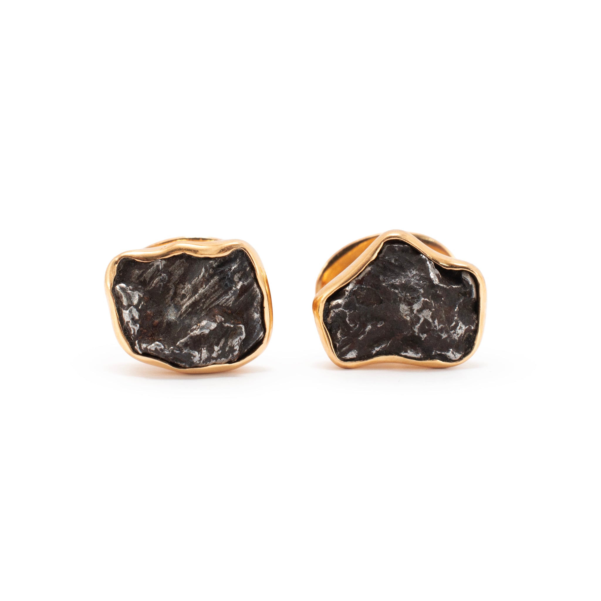 Men’s Jorge Adeler 18K Rose Gold Meteorite Nugget Cufflinks