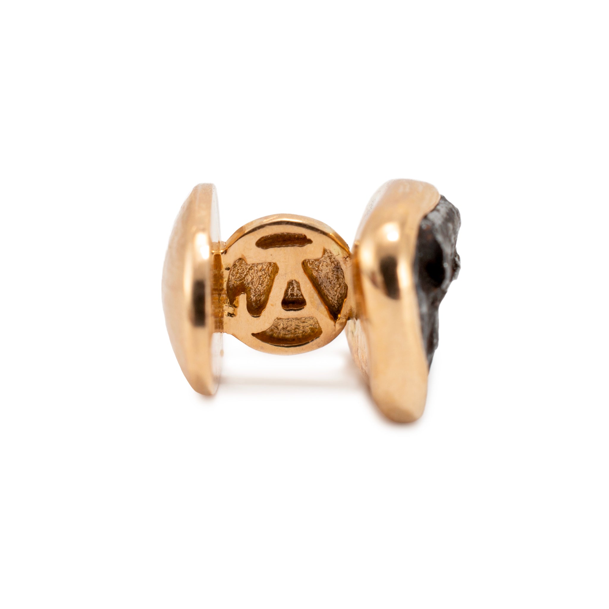Men’s Jorge Adeler 18K Rose Gold Meteorite Nugget Cufflinks