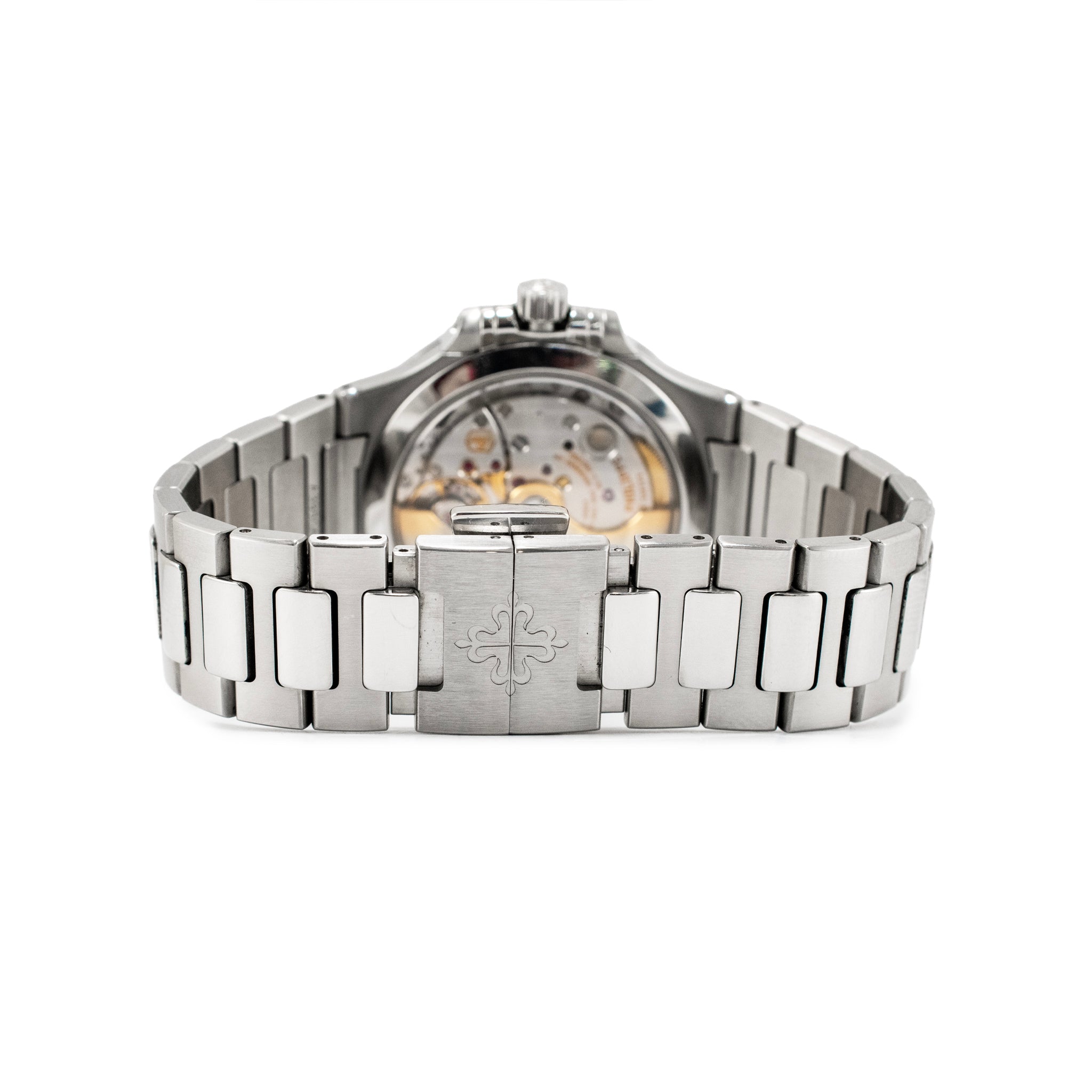 Ladies Patek Philippe Nautilus 35.2mm 7118/1200A-011 Gray Diamond Steel Watch