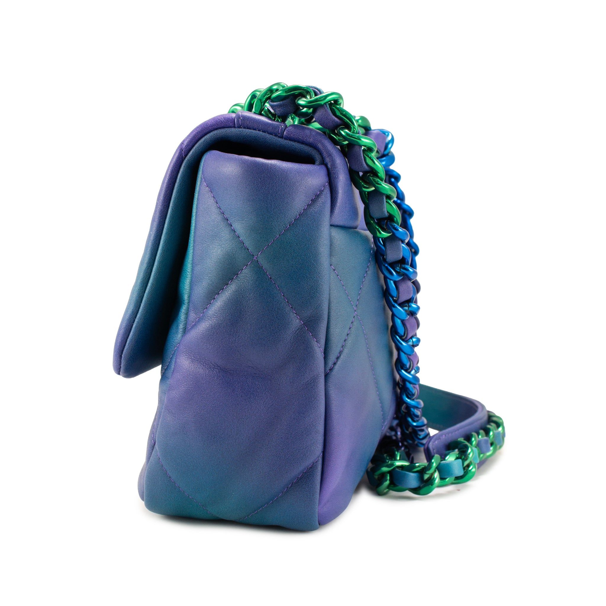 Chanel 19 Medium Tie-Dye Quilted Calfskin Mixed Chain Shoulder Bag