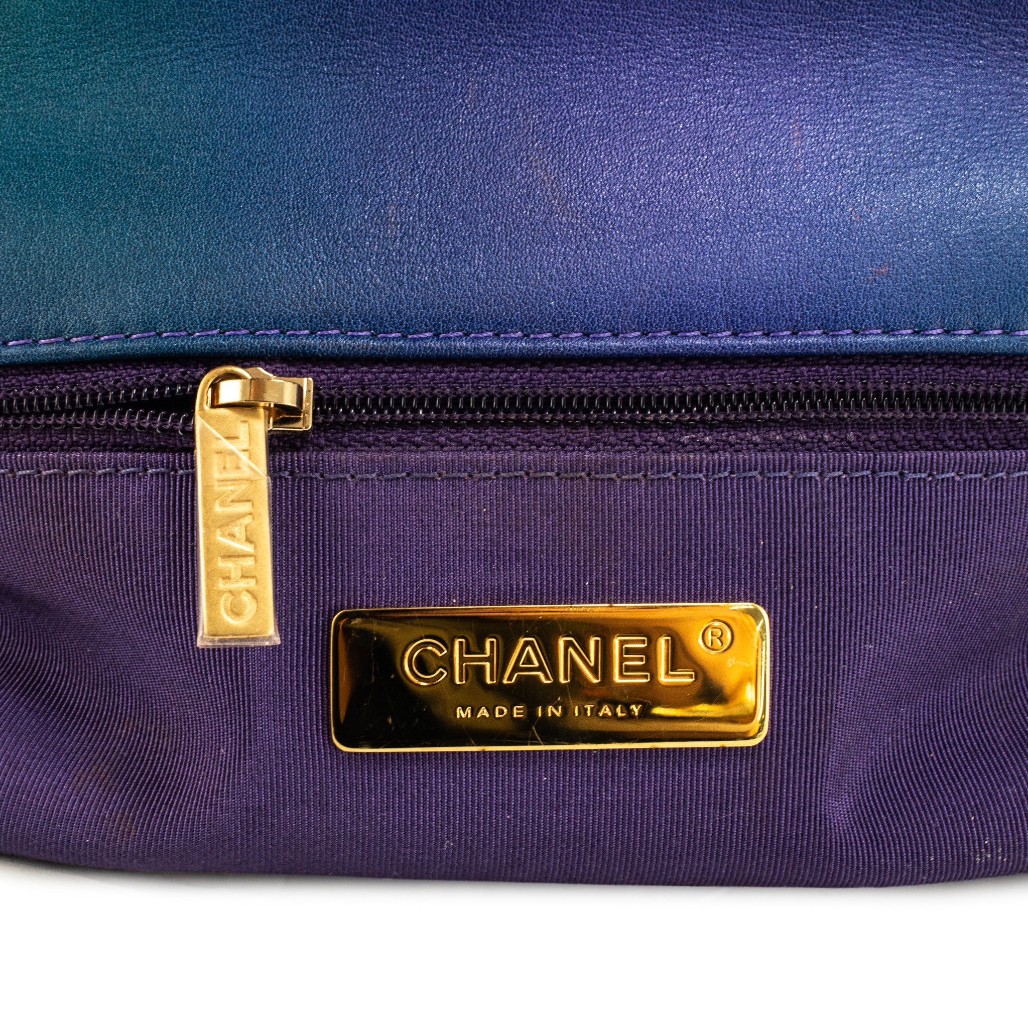 Chanel 19 Medium Tie-Dye Quilted Calfskin Mixed Chain Shoulder Bag
