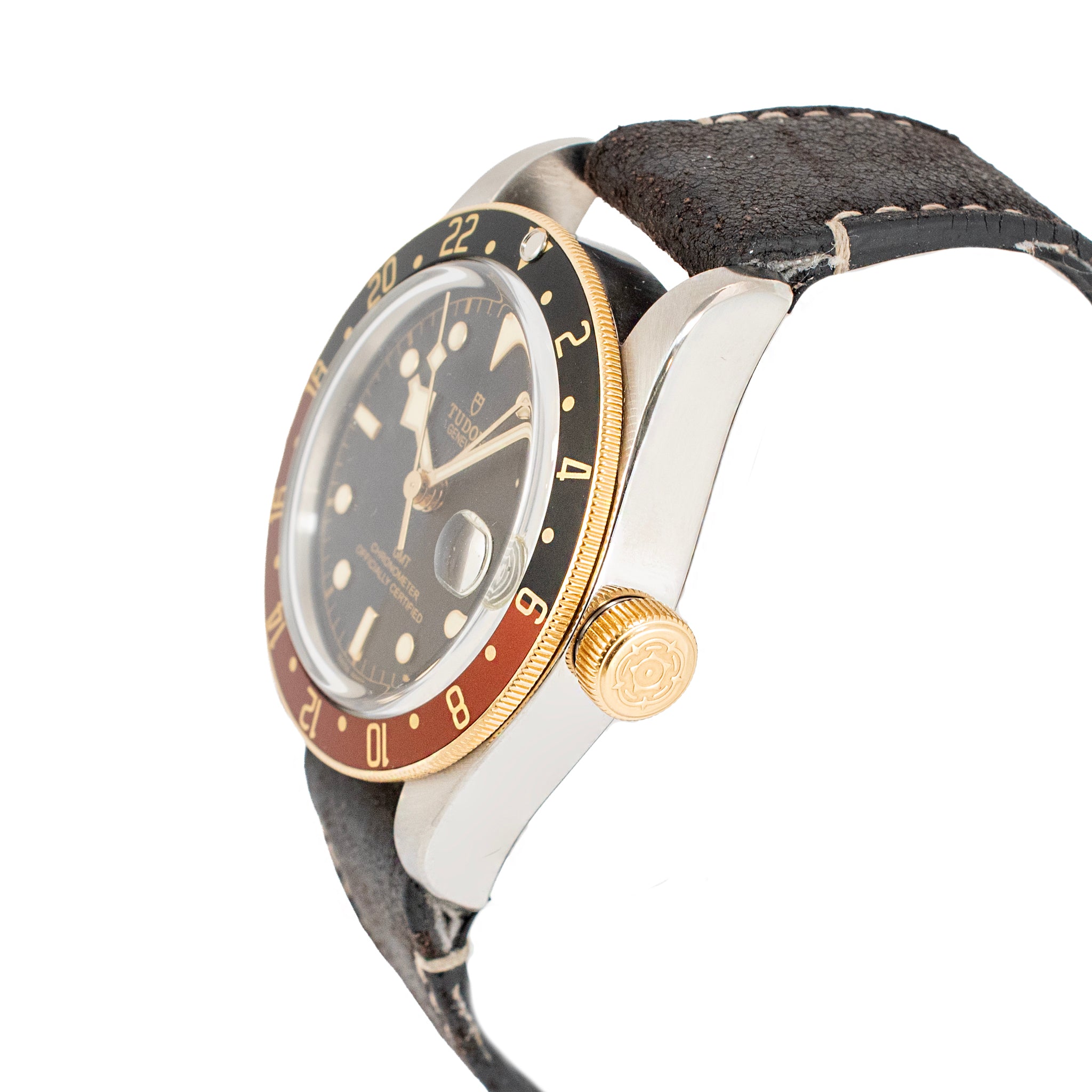 Tudor Black Bay GMT 41MM 79833MN Steel Gold Black Dial Root Beer Watch