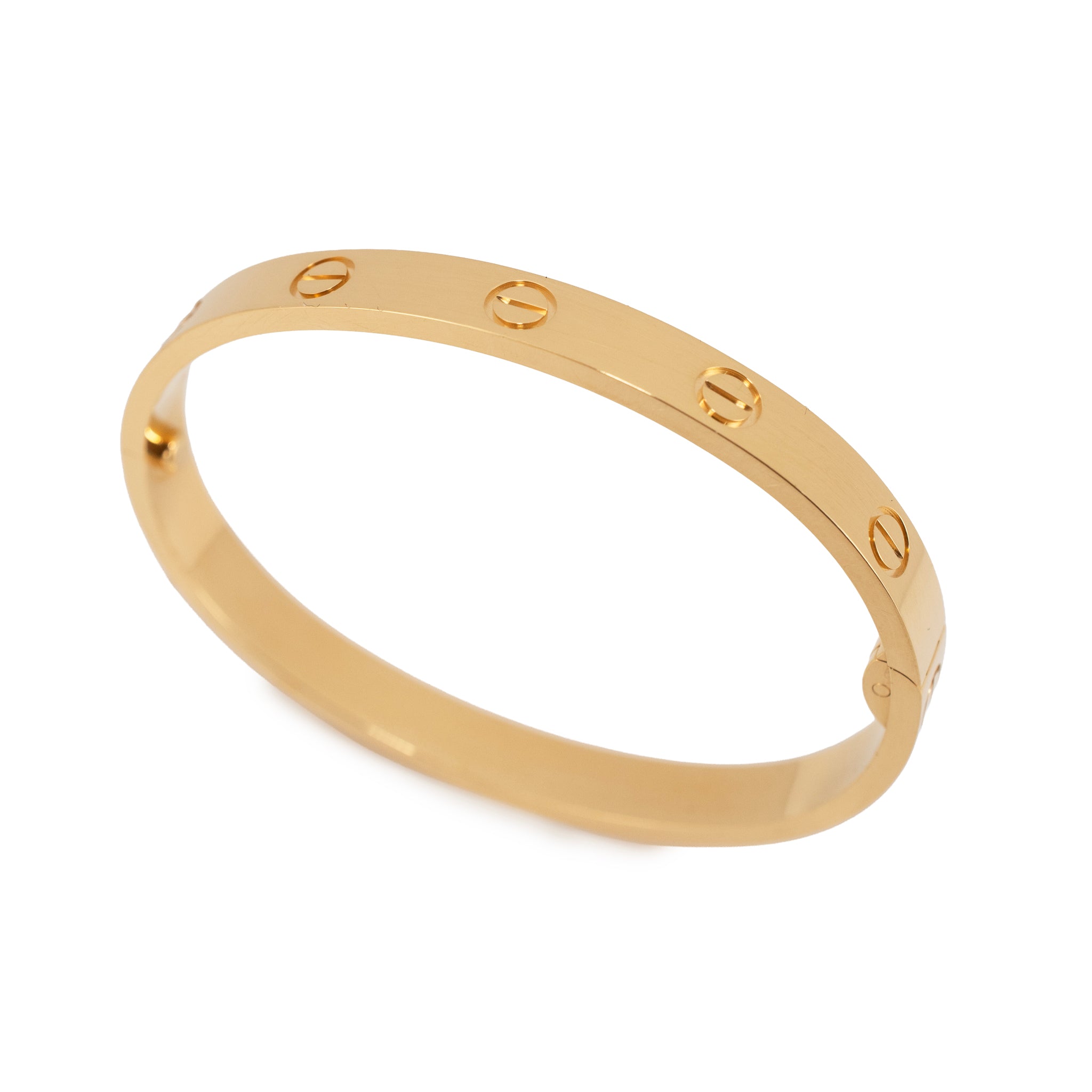 Cartier Love Classic Model 18K Yellow Gold Bangle Bracelet