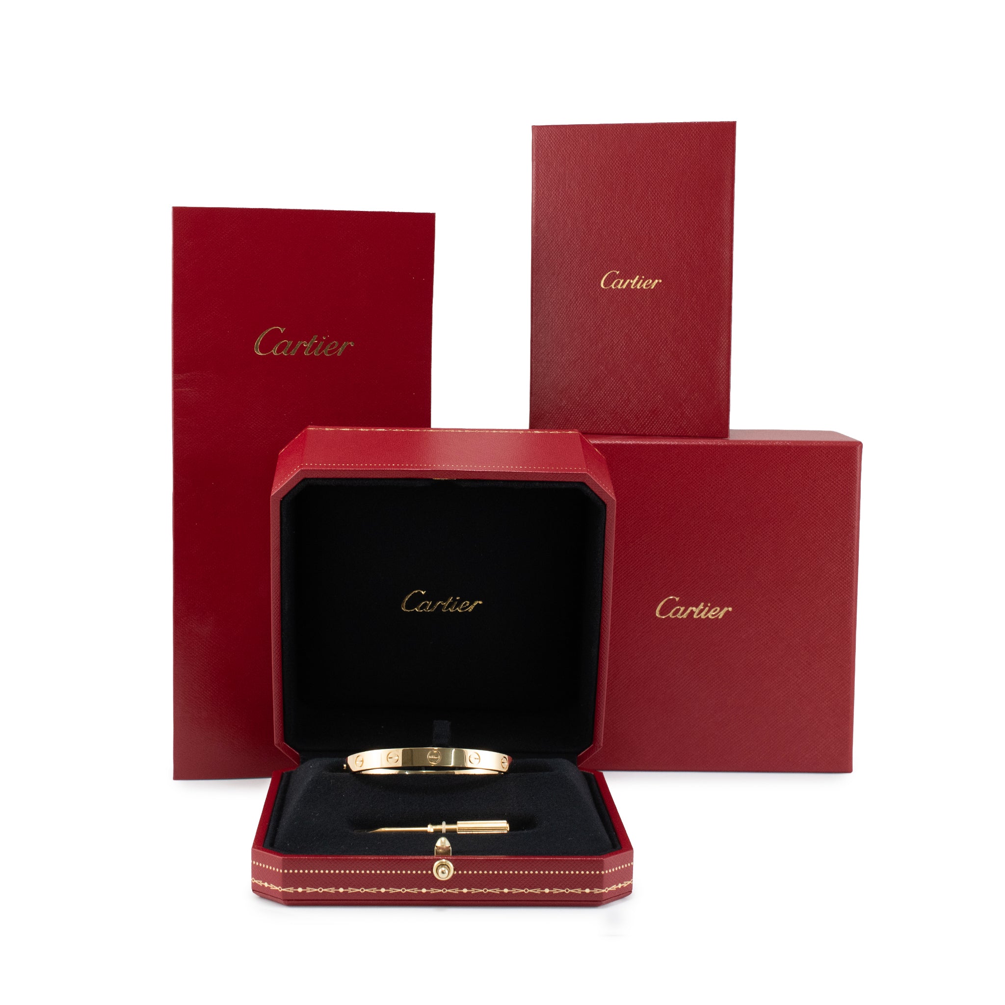 Cartier Love Classic Model 18K Yellow Gold Bangle Bracelet