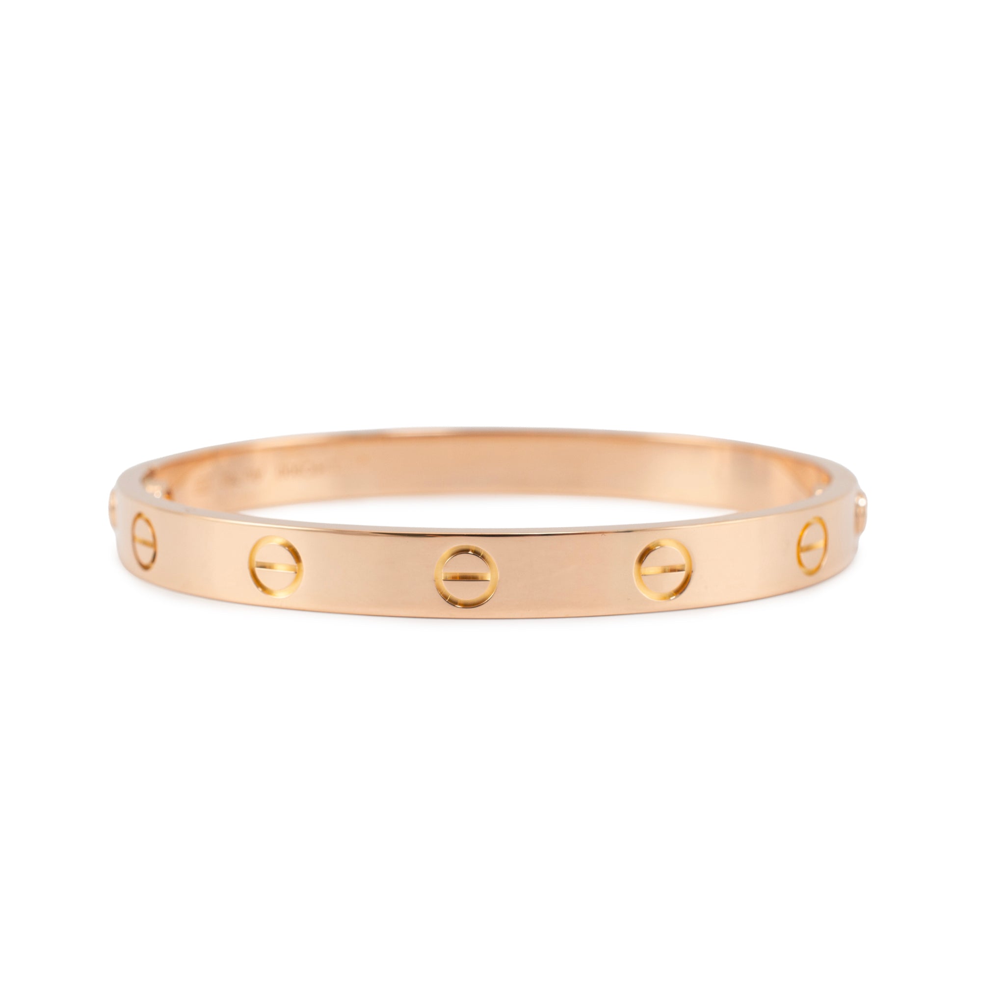 Cartier Love Classic Model 18K Rose Gold Bangle Bracelet