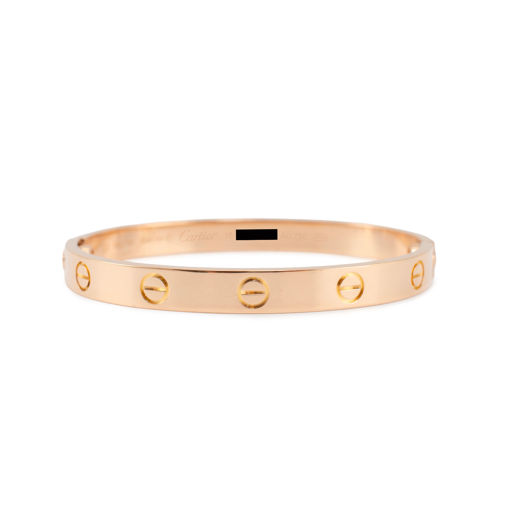 Cartier Love Classic Model 18K Rose Gold Bangle Bracelet