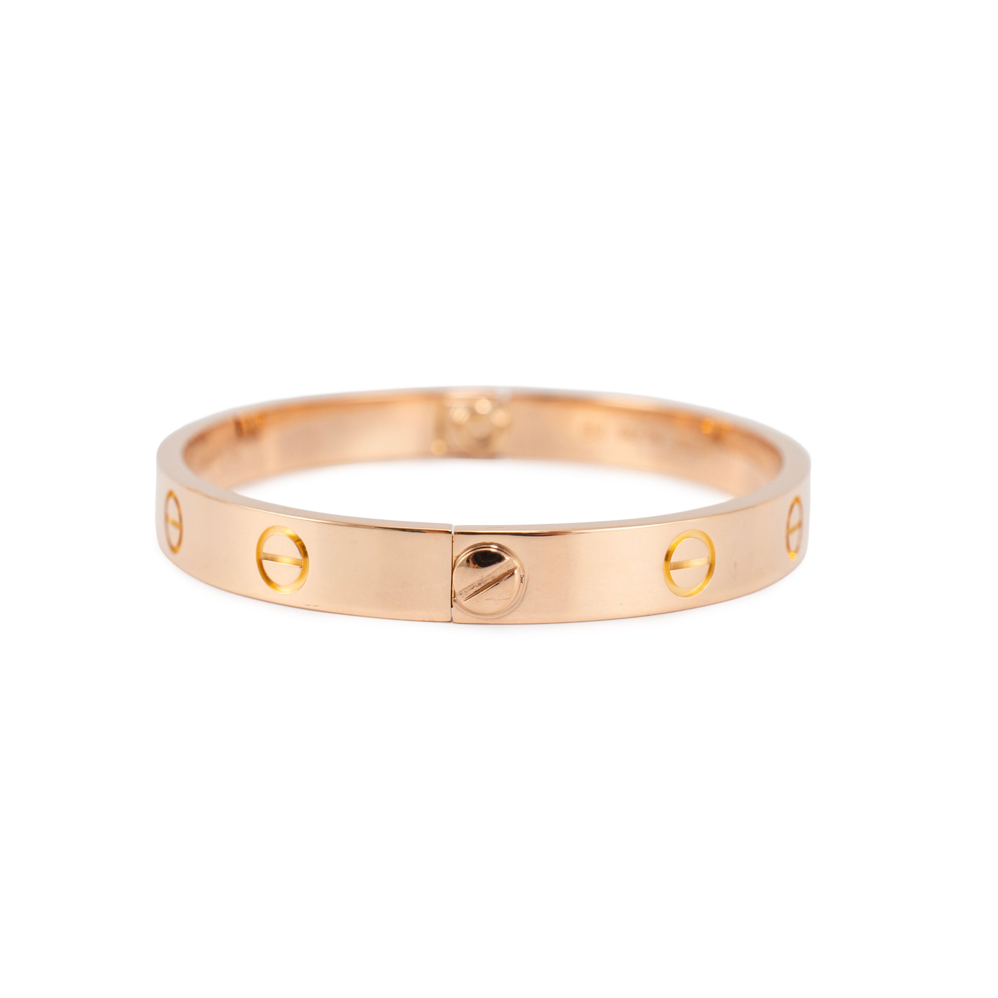 Cartier Love Classic Model 18K Rose Gold Bangle Bracelet