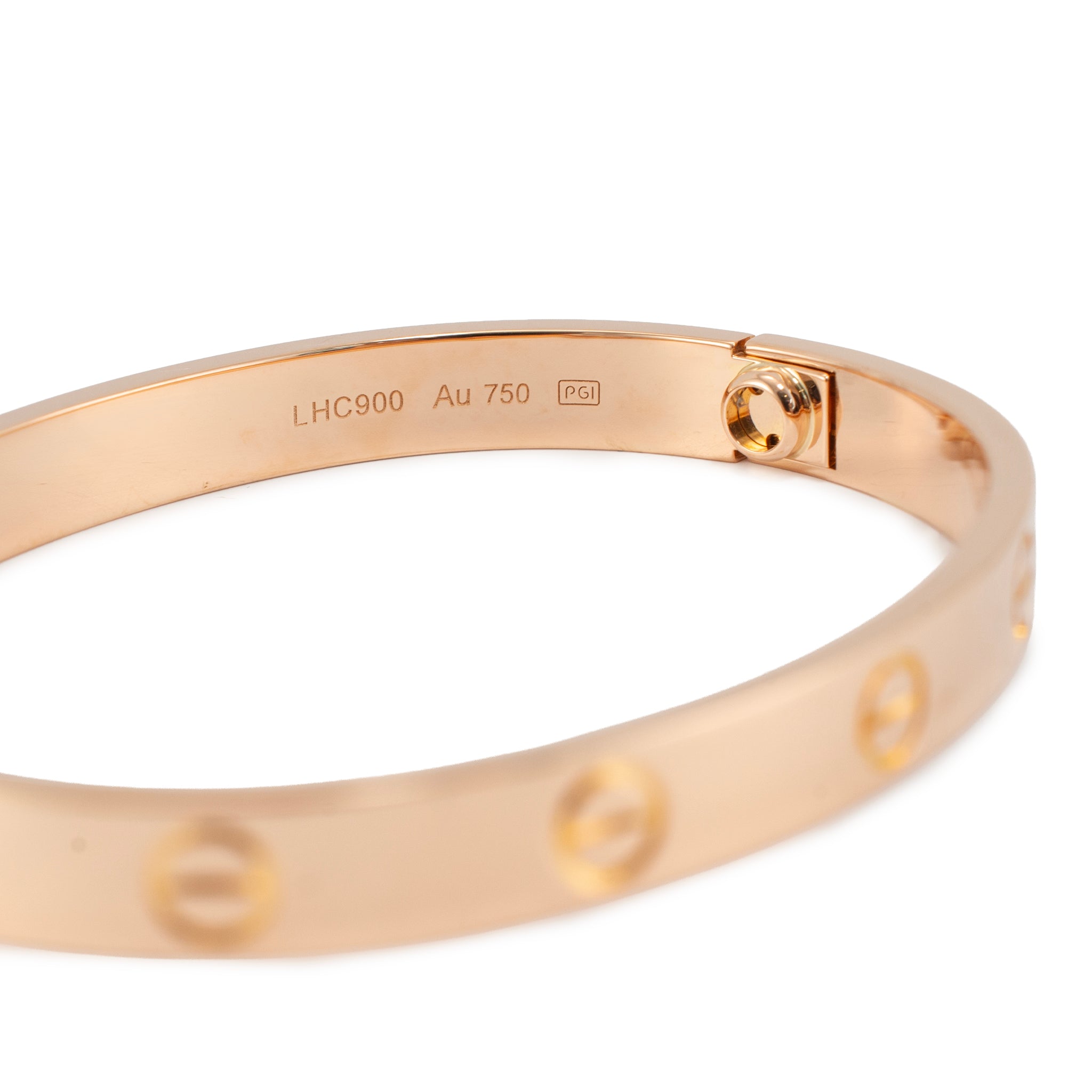 Cartier Love Classic Model 18K Rose Gold Bangle Bracelet