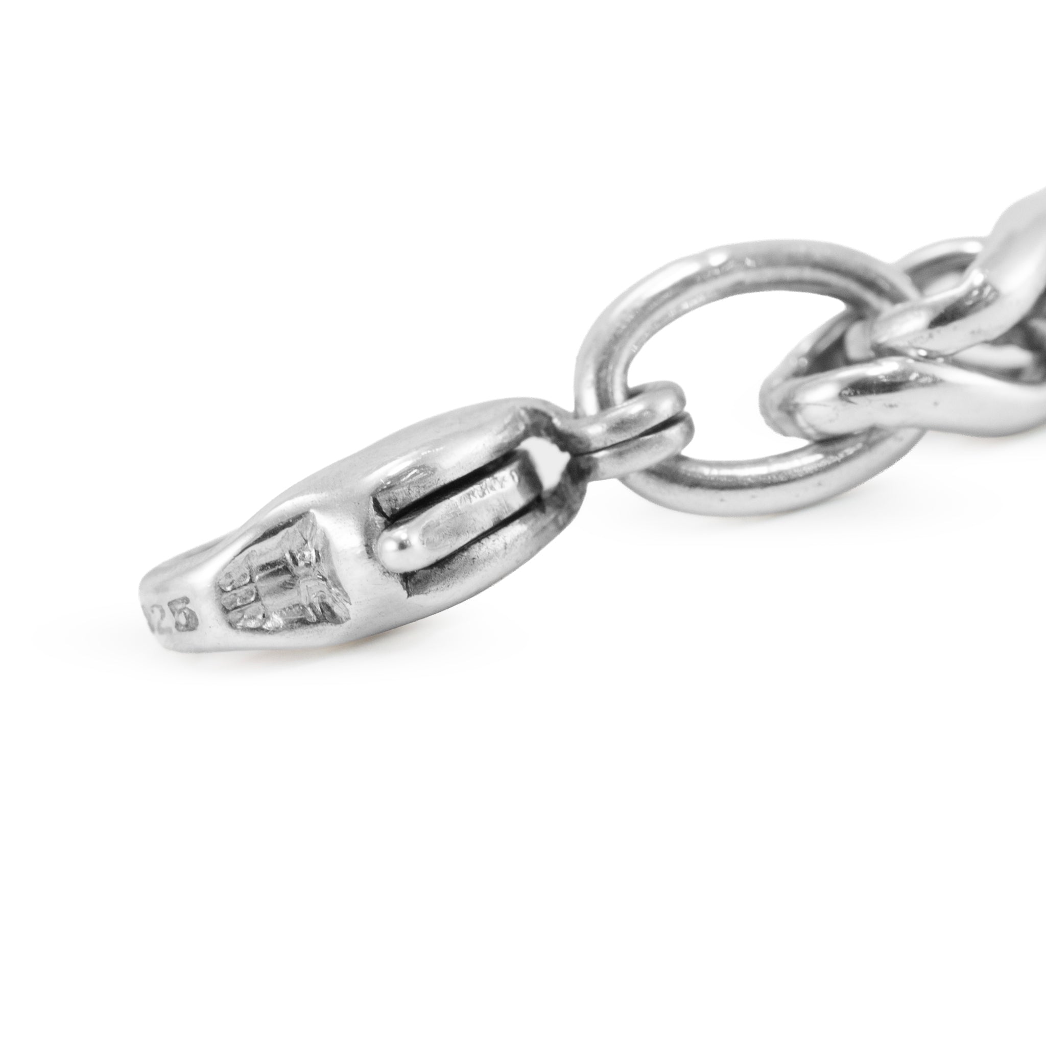 James Avery 925 Sterling Silver Key of Faith Heart Cross Charm Pendant Necklace