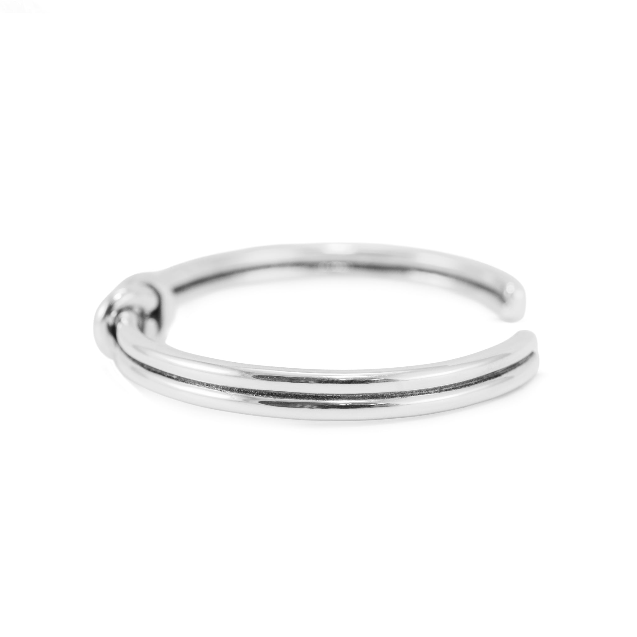 James Avery Retired 925 Silver Lovers Knott Cuff Bangle Bracelet
