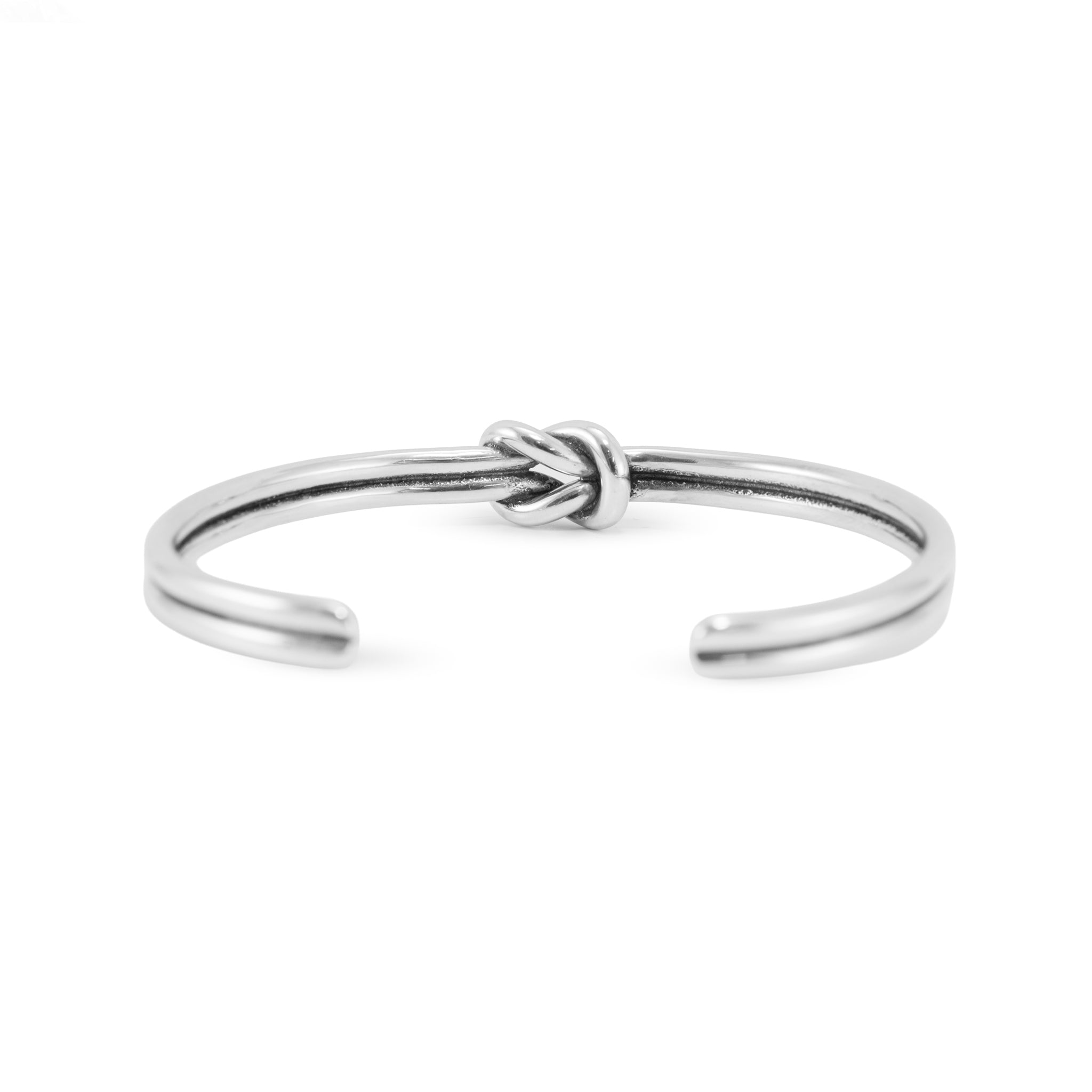 James Avery Retired 925 Silver Lovers Knott Cuff Bangle Bracelet