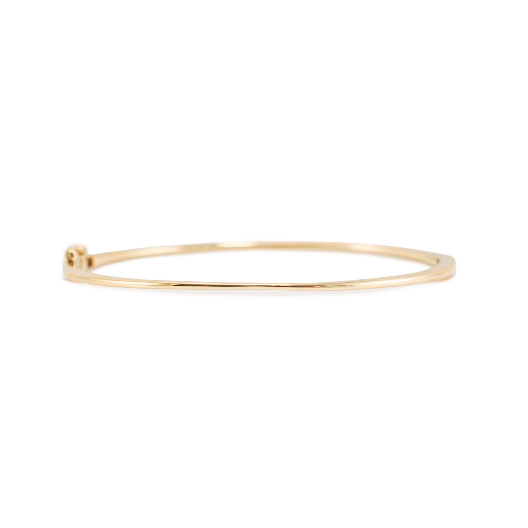 Bony Levy 14K Yellow Gold Thin Hinged Bangle Bracelet