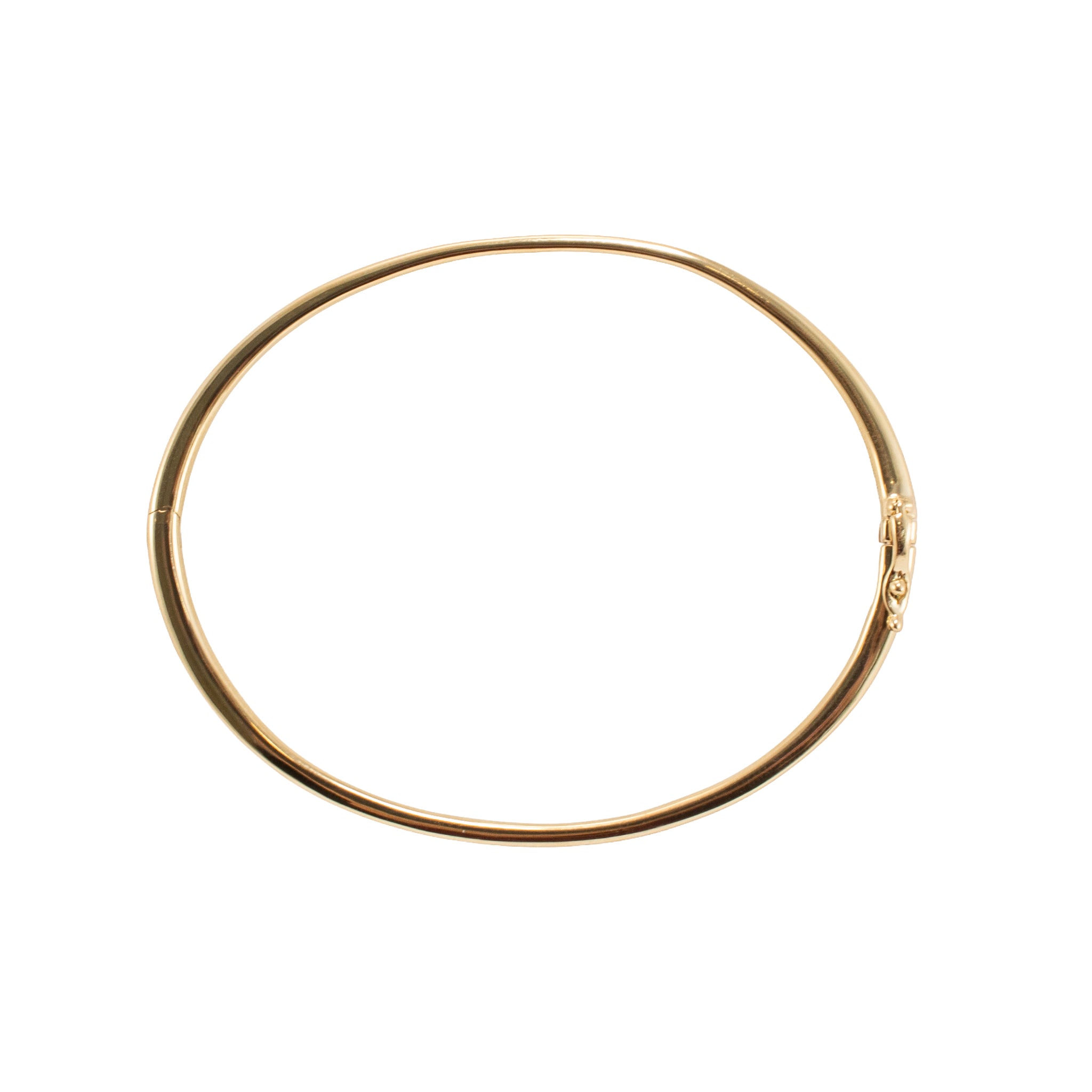 Bony Levy 14K Yellow Gold Thin Hinged Bangle Bracelet