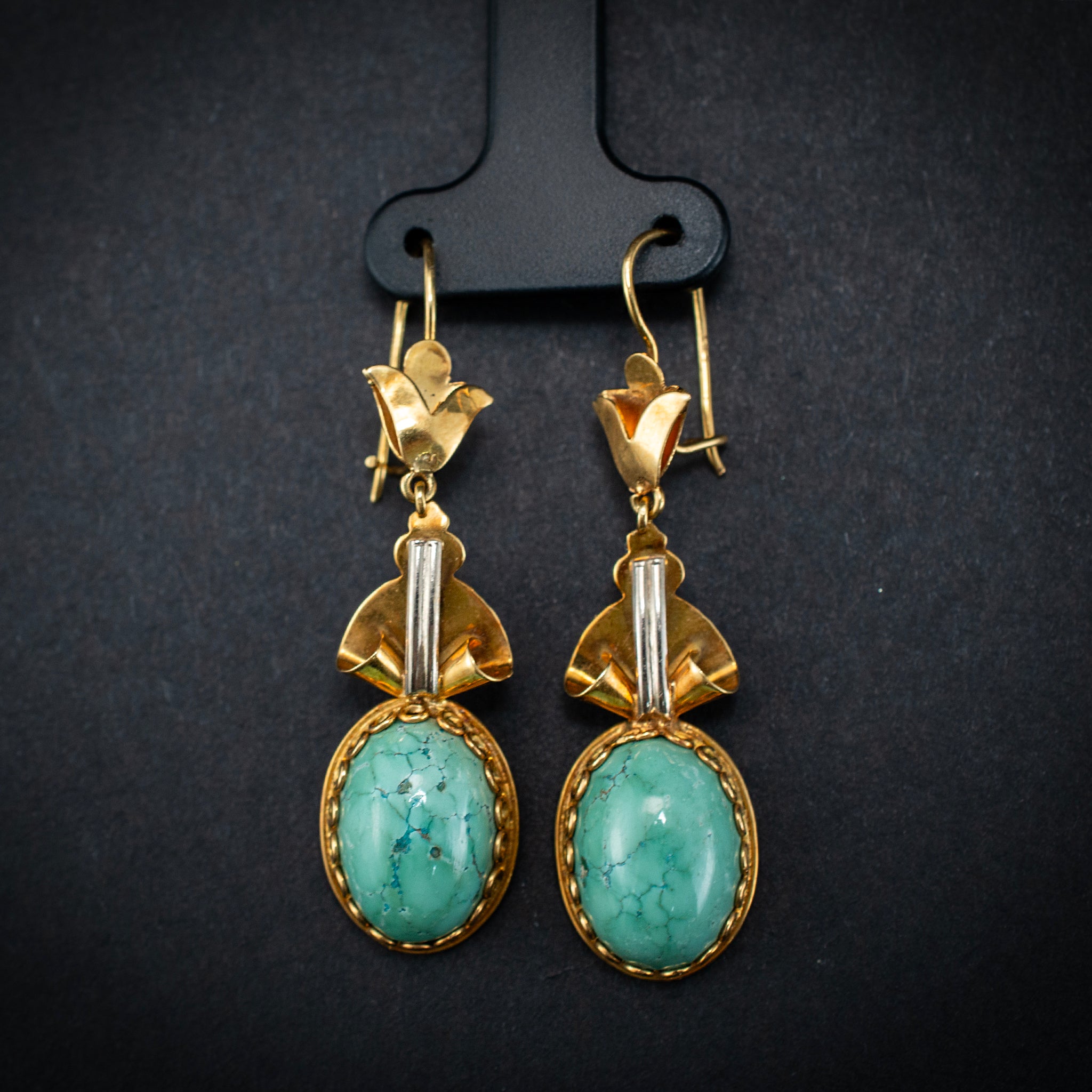 Dangle & Drop Earrings 18K Yellow Dangle Vintage 450514 DJP Jewelers & Luxury Buyers