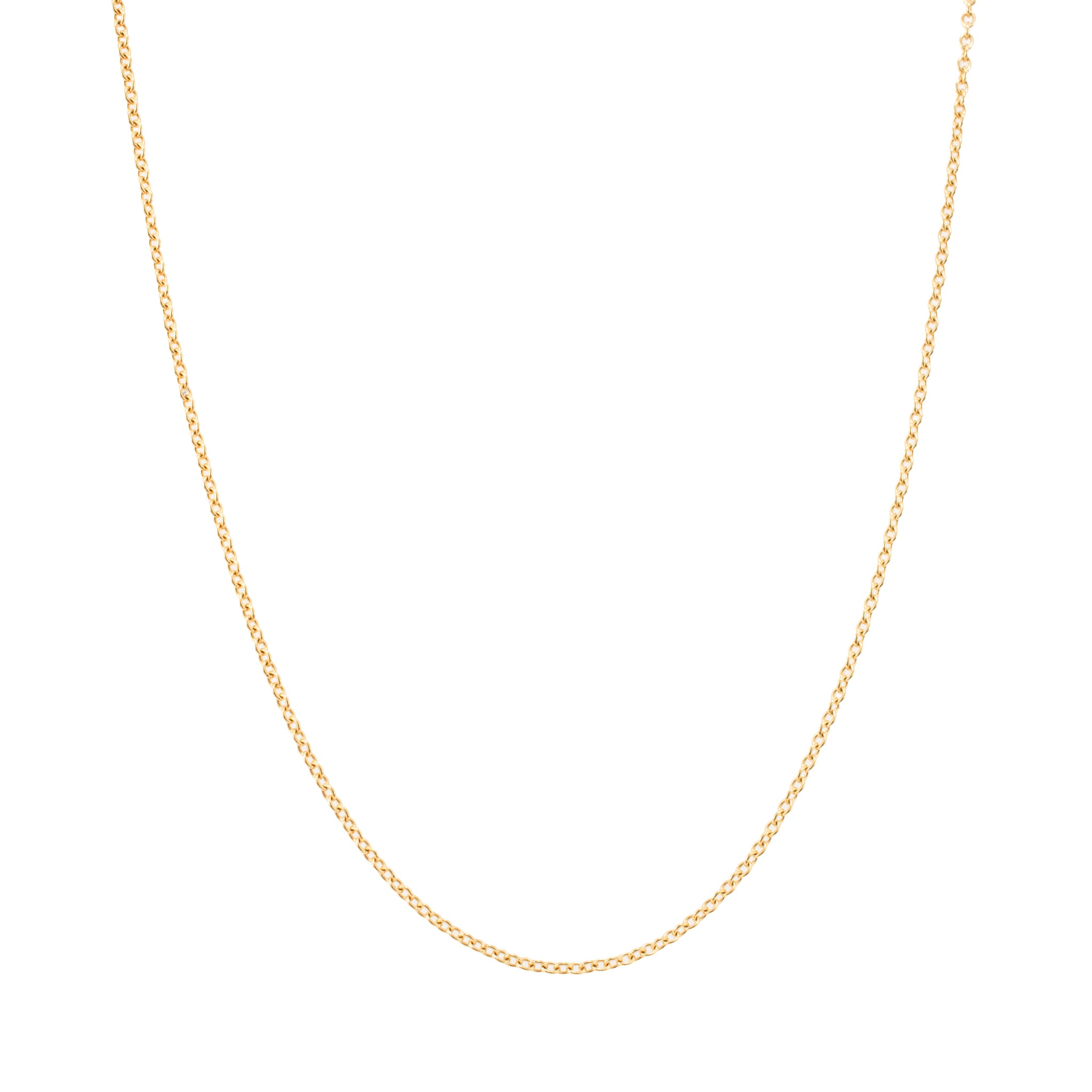 Tiffany & Co. 18K Yellow Gold Rolo Link Princes Chain Necklace