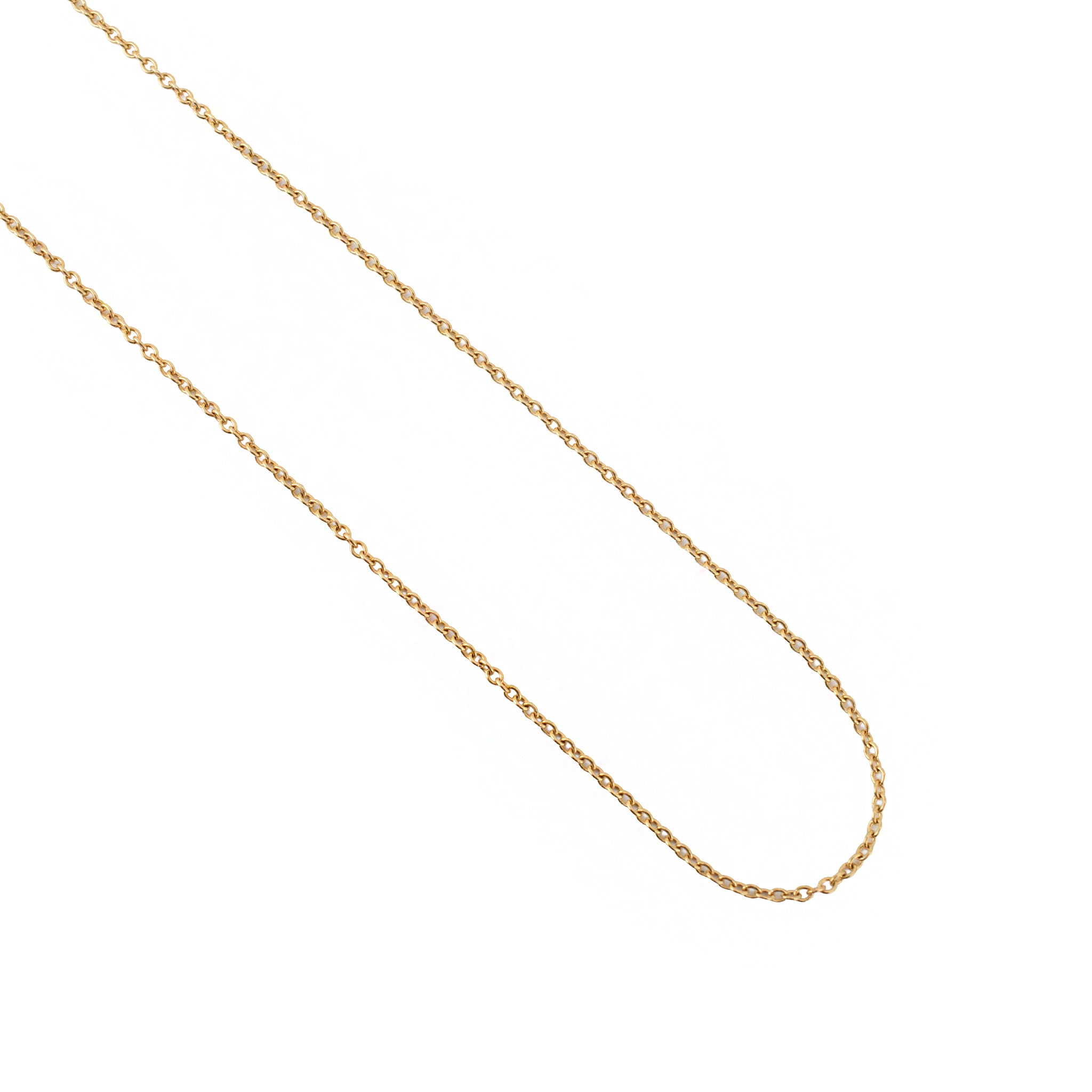 Tiffany & Co. 18K Yellow Gold Rolo Link Princes Chain Necklace