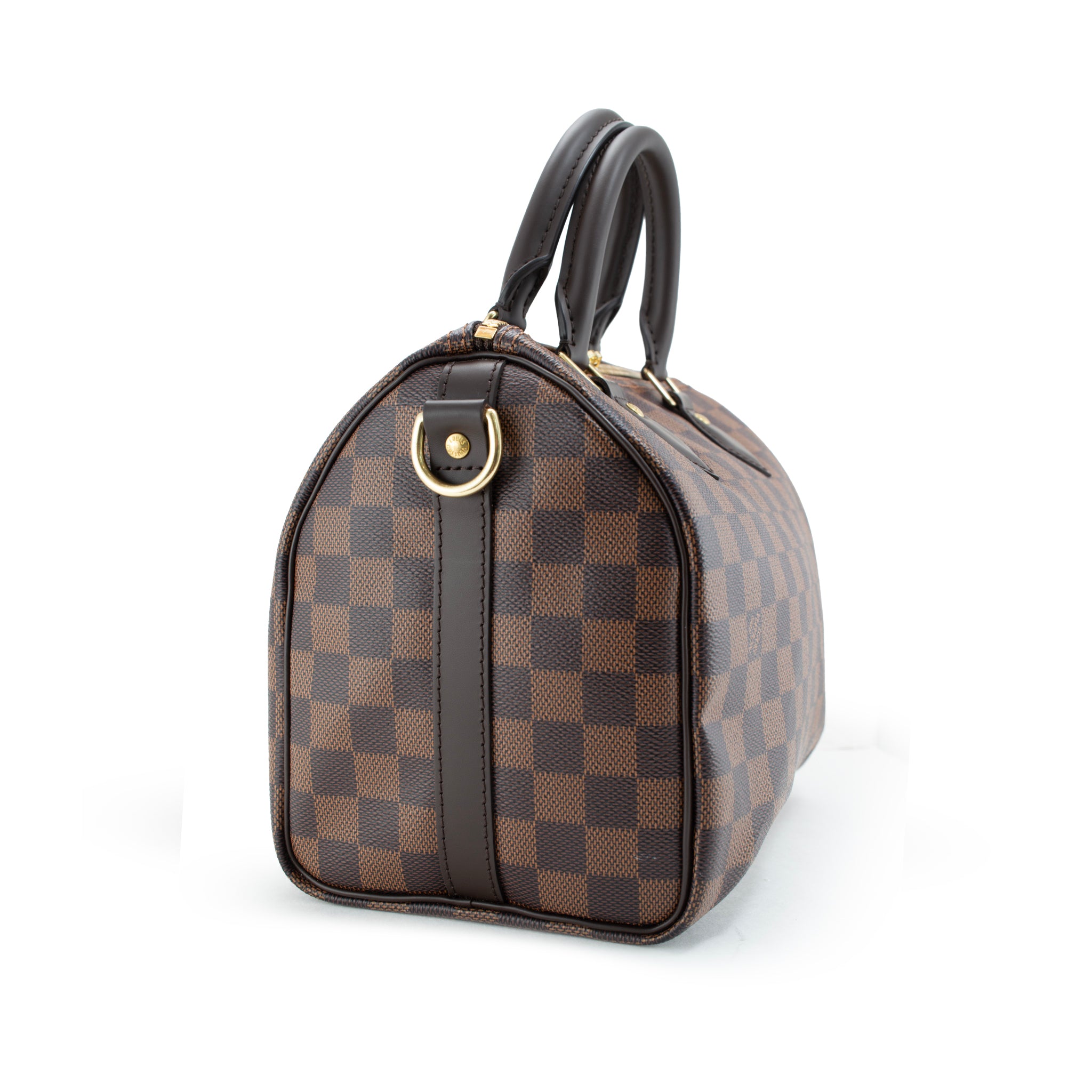 Louis Vuitton Speedy Bandouliere 25 Damier Ebene Coated Canvas Shoulder Tote Bag