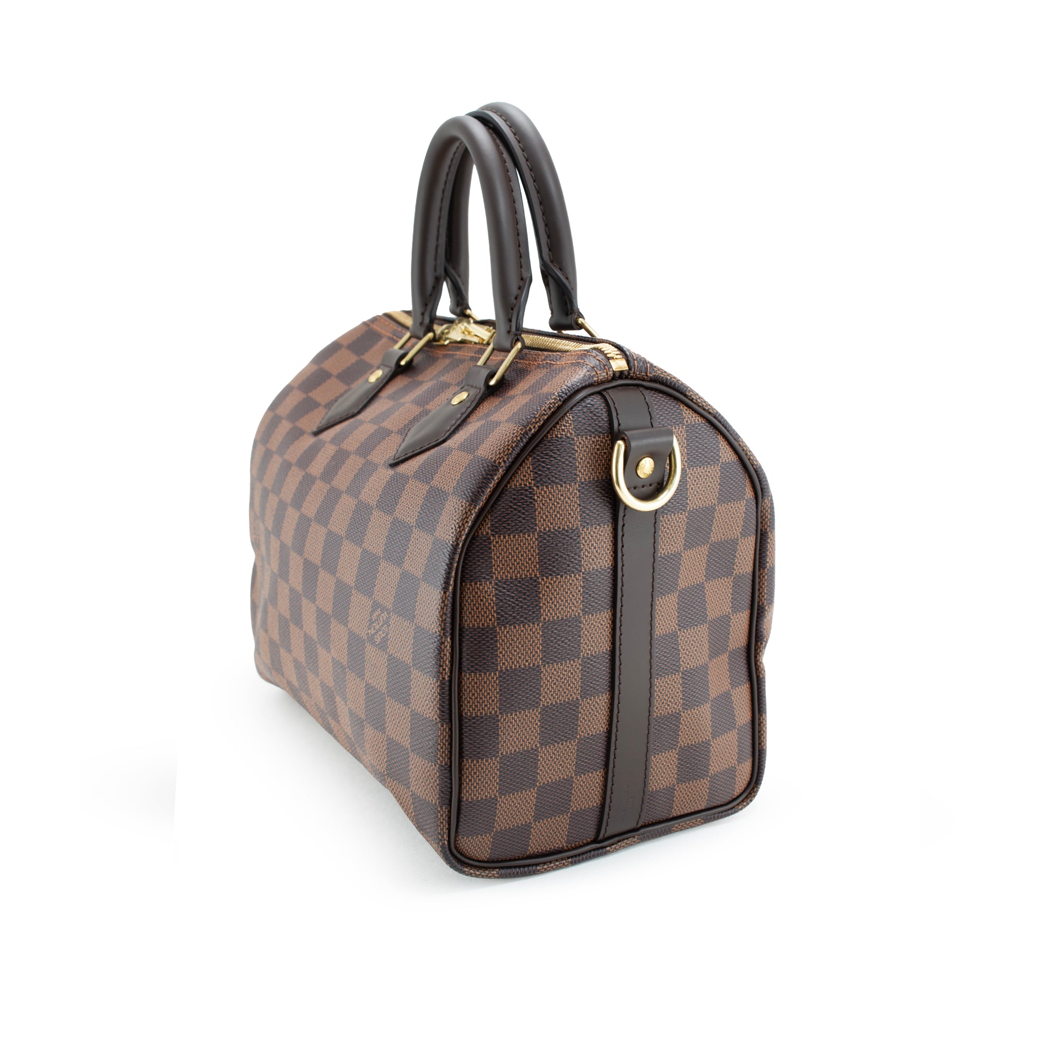 Louis Vuitton Speedy Bandouliere 25 Damier Ebene Coated Canvas Shoulder Tote Bag