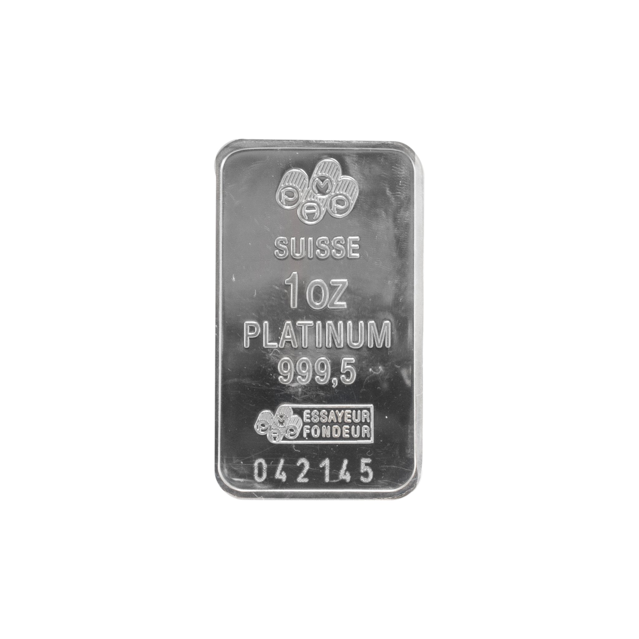 Pamp Suisse 1OZ .9995 Assay Carded Platinum Bar